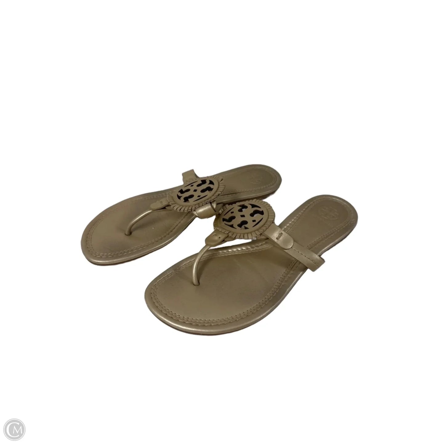 Sandals Designer By Tory Burch In Gold, Size: 7.5