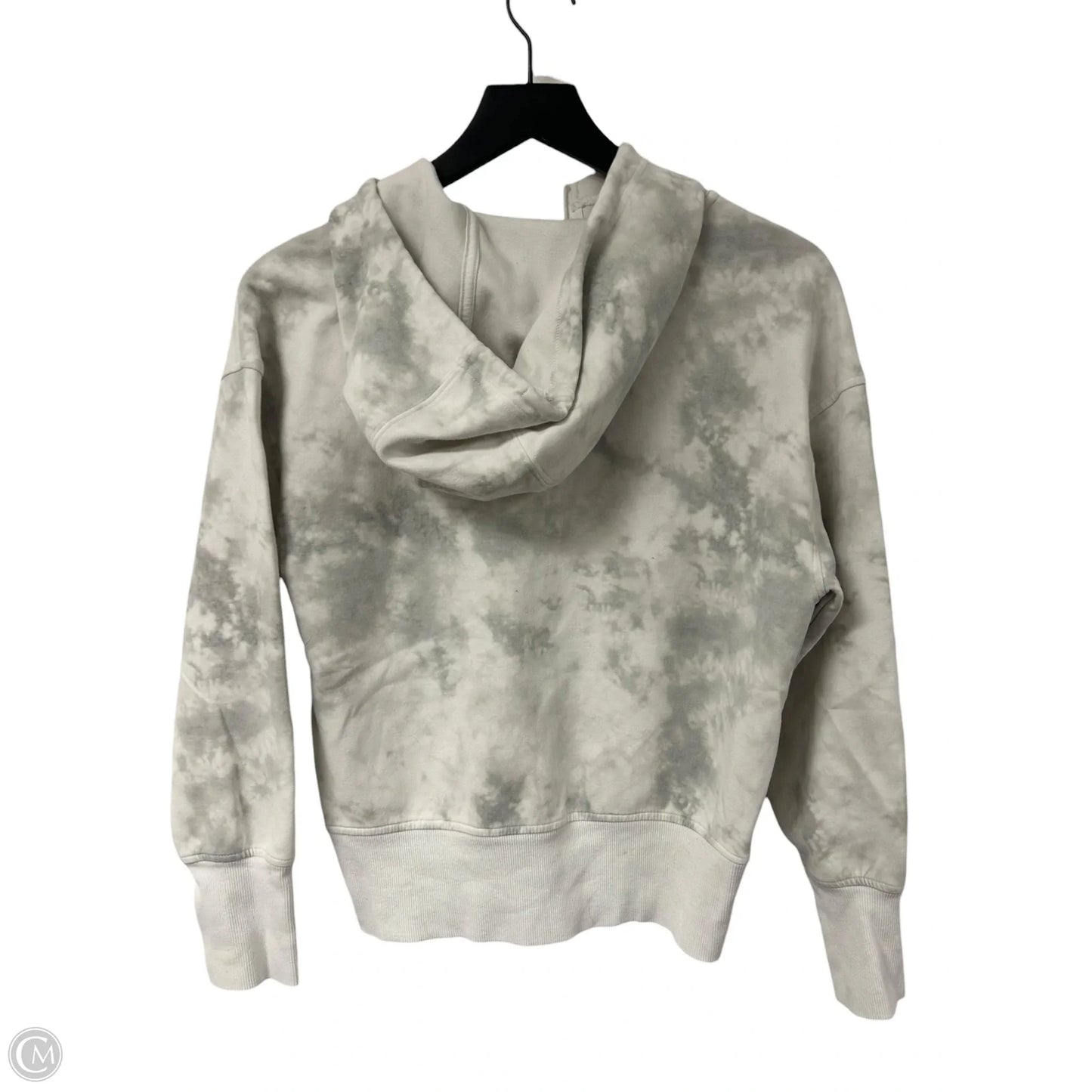 Sweatshirt Hoodie By Old Navy In Grey & White, Size: S