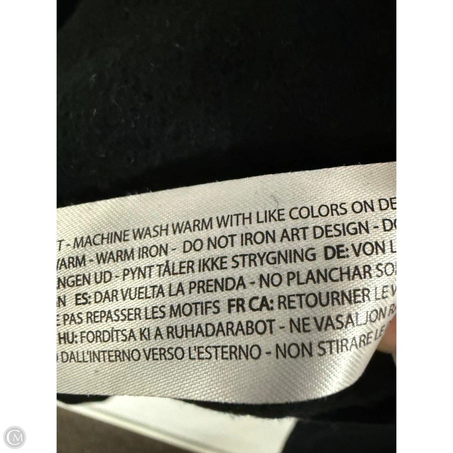 Sweatshirt Hoodie By Ariat In Black, Size: L