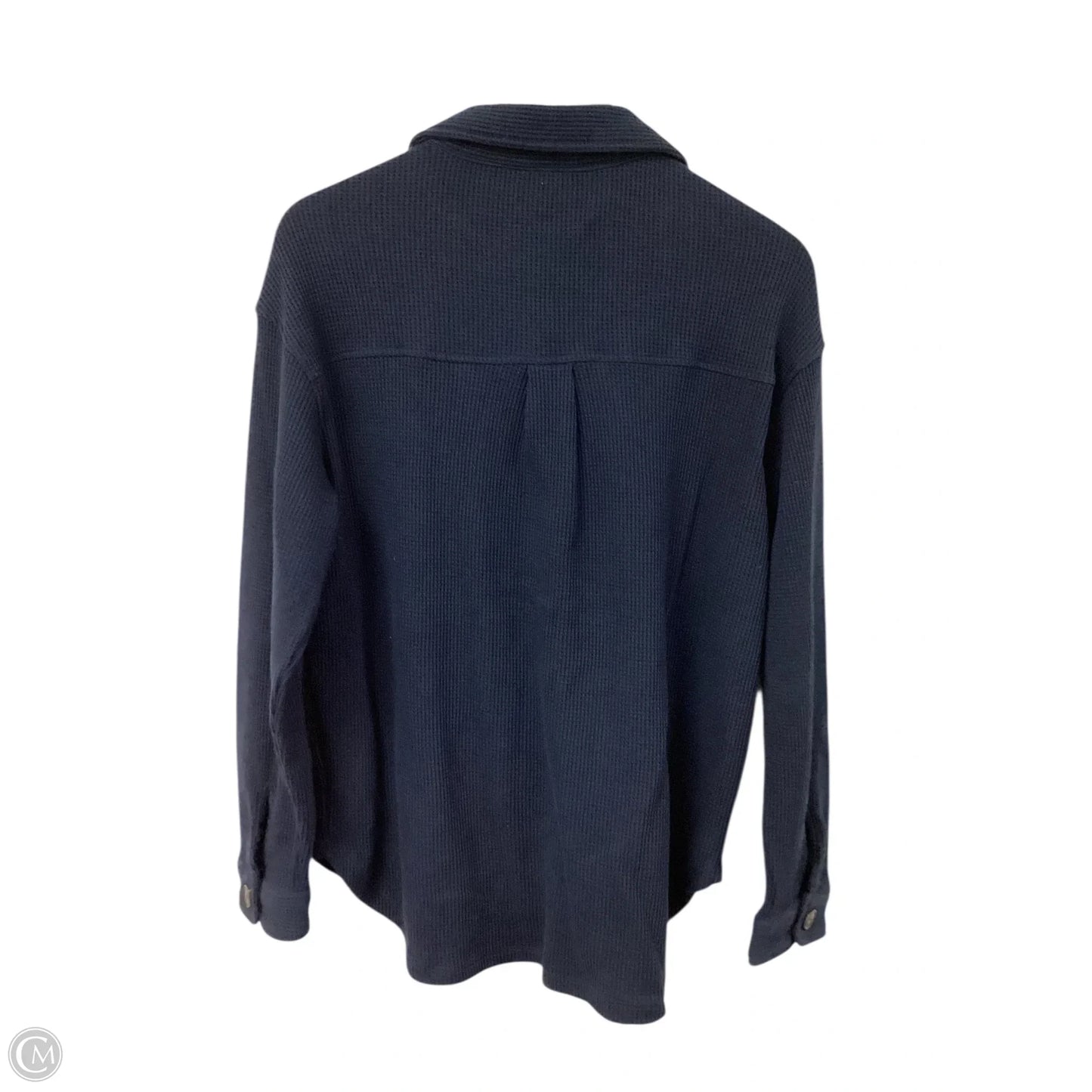 Jacket Shirt By Time And Tru In Blue, Size: M