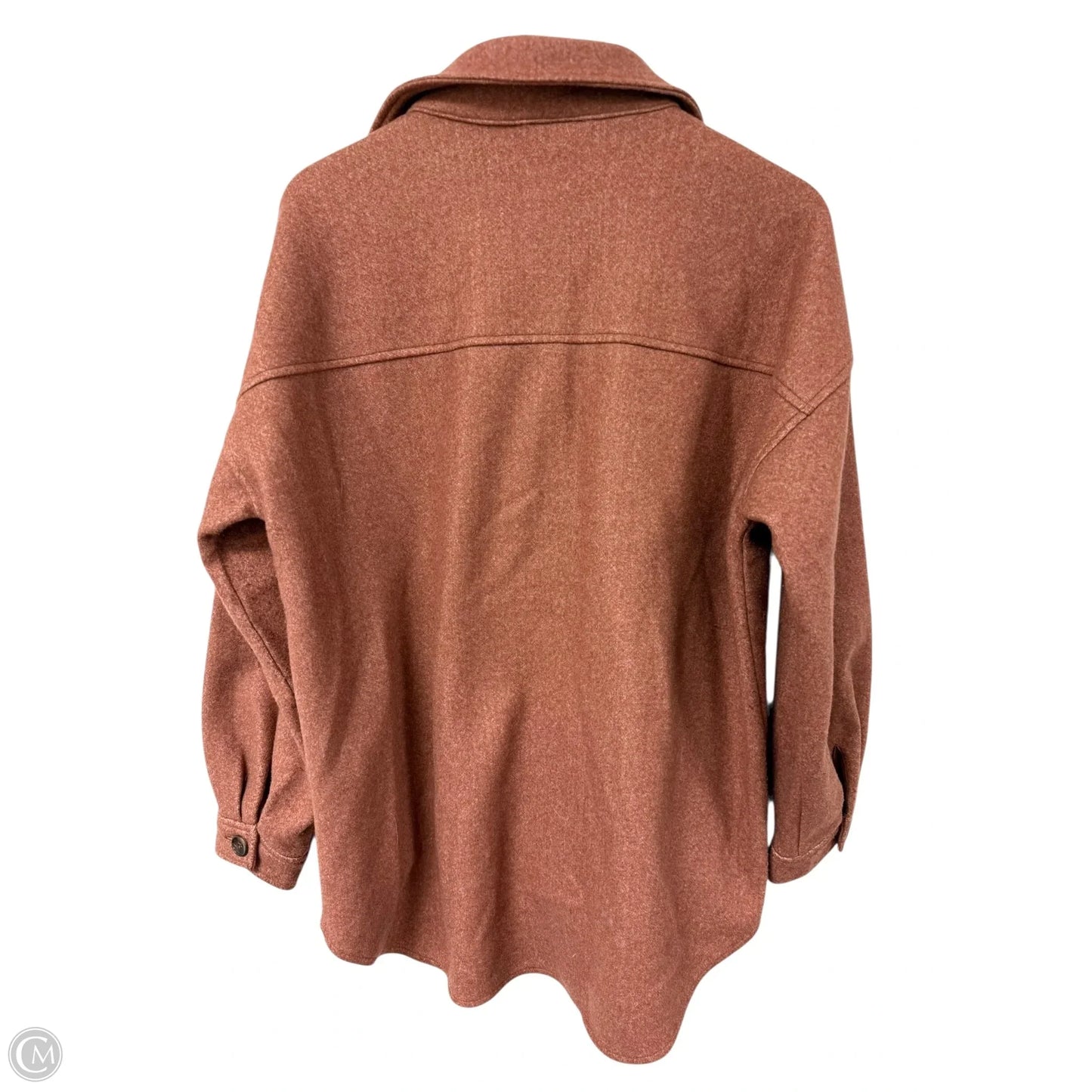 Jacket Shirt By Staccato In Orange, Size: M