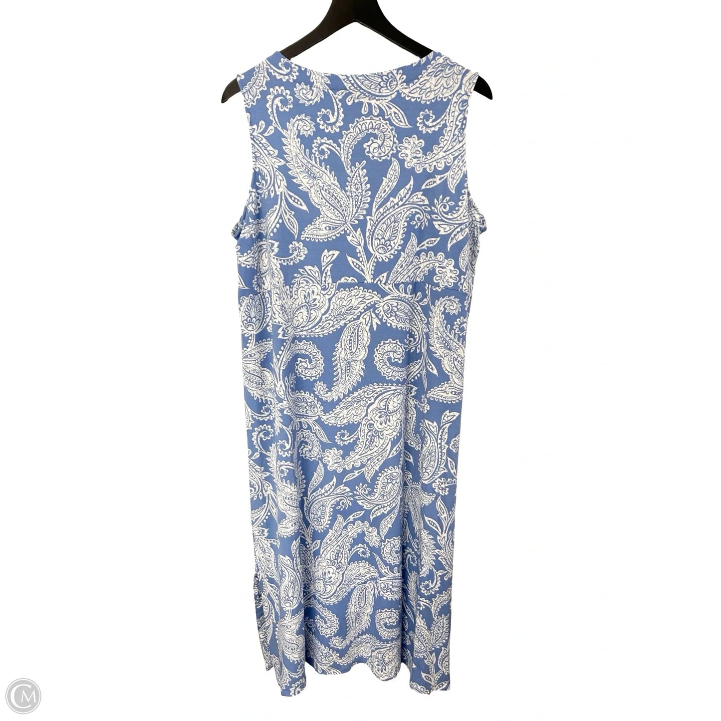 Dress Casual Maxi By J. Jill In Blue & White, Size: Xl