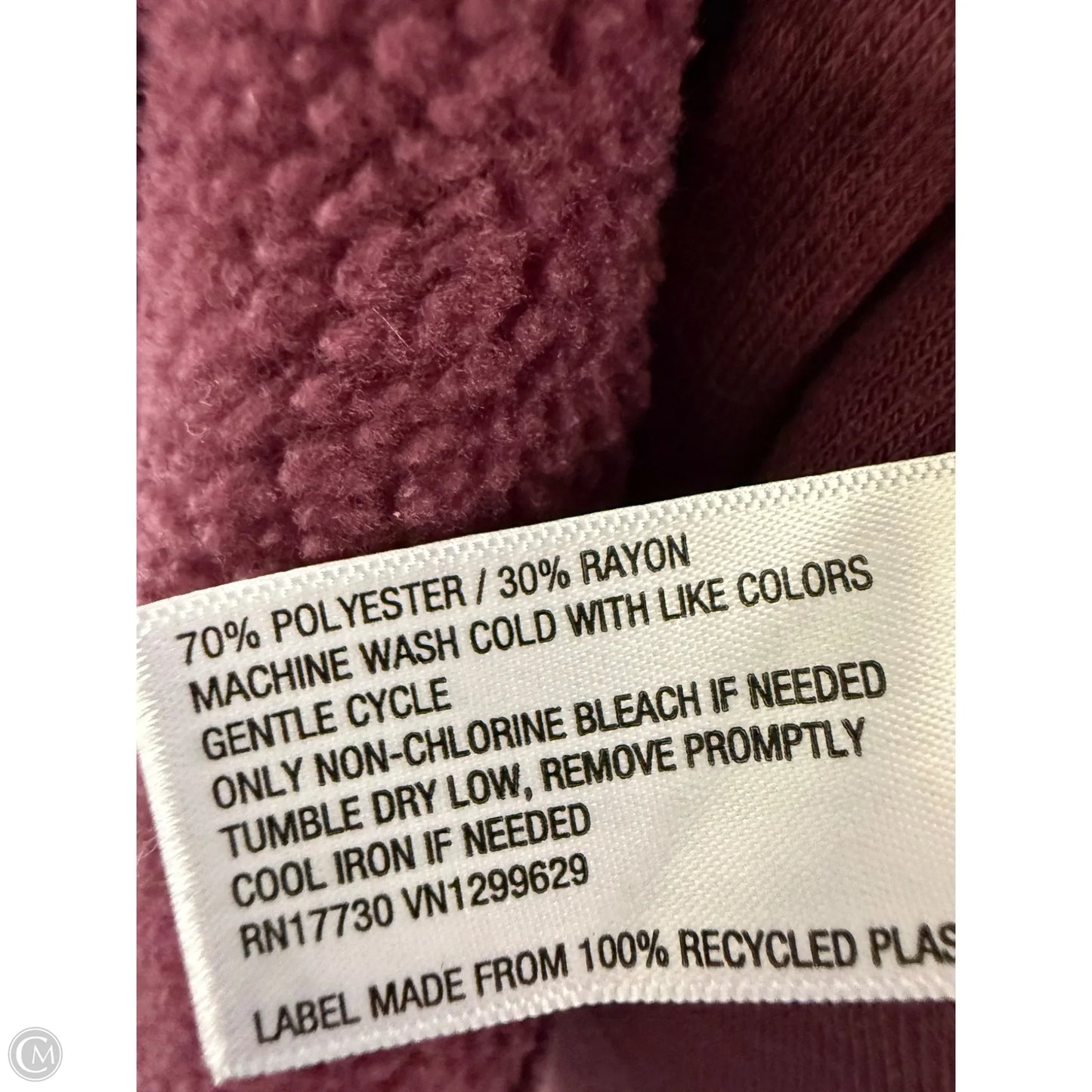 Jacket Shirt By Knox Rose In Purple, Size: M