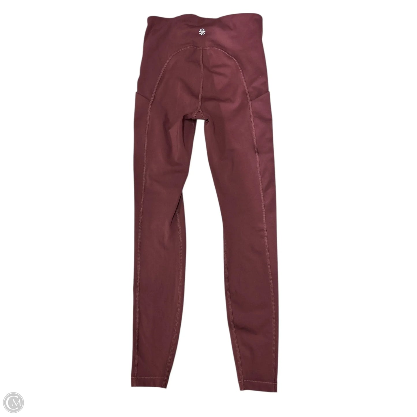 Athletic Leggings By Athleta In Maroon, Size: Xs