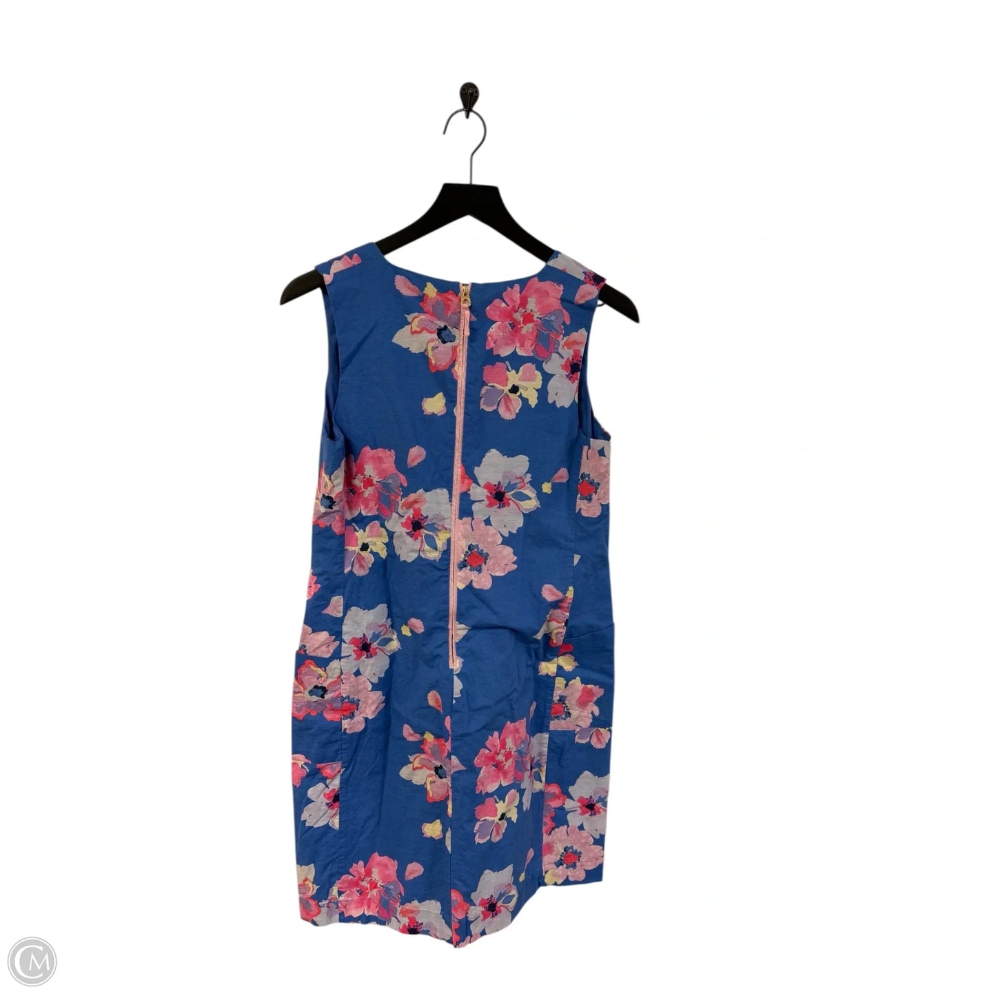 Dress Casual Midi By Joules In Blue & Pink, Size: 8