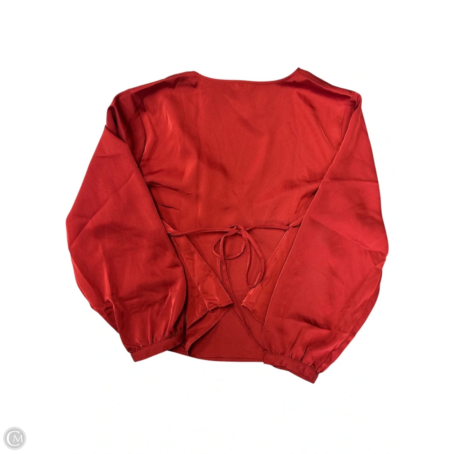 Top Long Sleeve By Banana Republic In Red, Size: 20