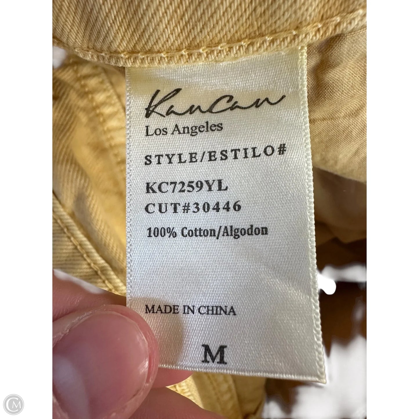 Shorts By Kancan In Yellow, Size: M