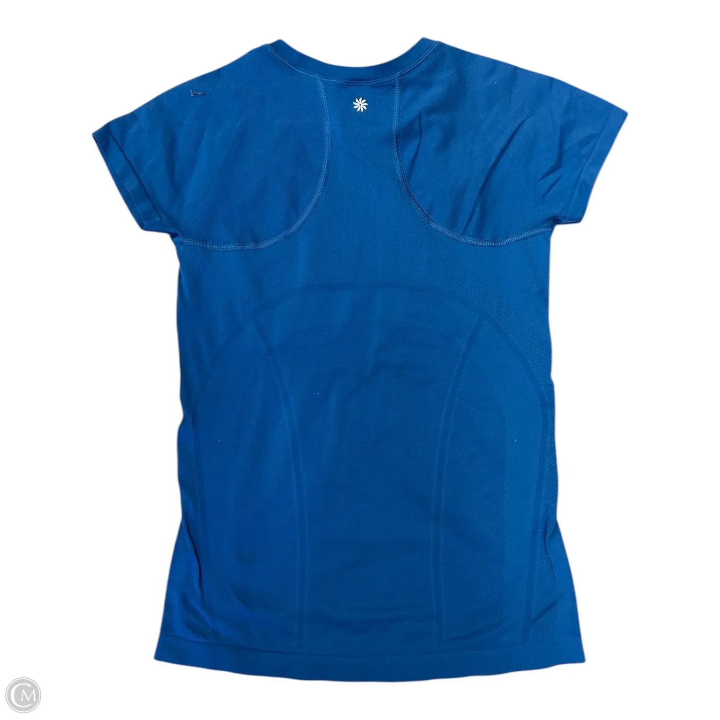 Athletic Top Short Sleeve By Athleta In Blue, Size: S