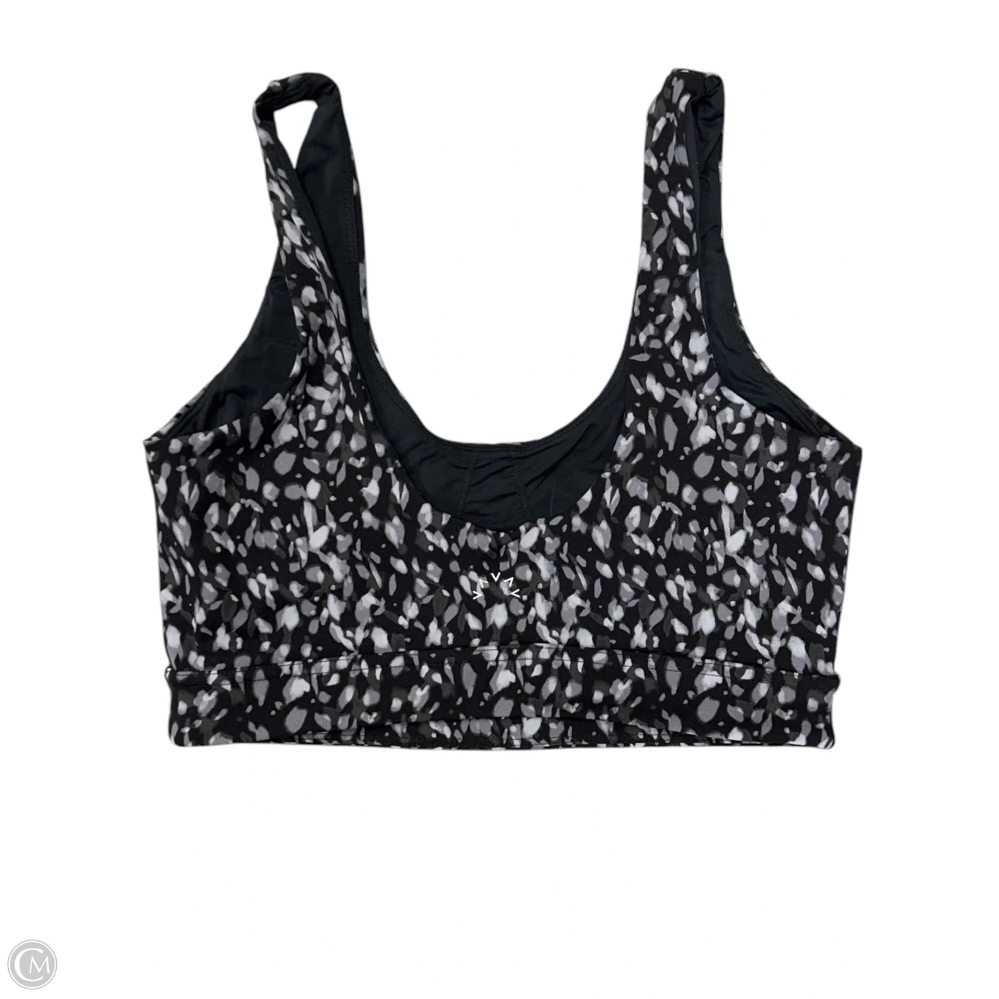 Athletic Bra By Varley In Black & Grey, Size: M