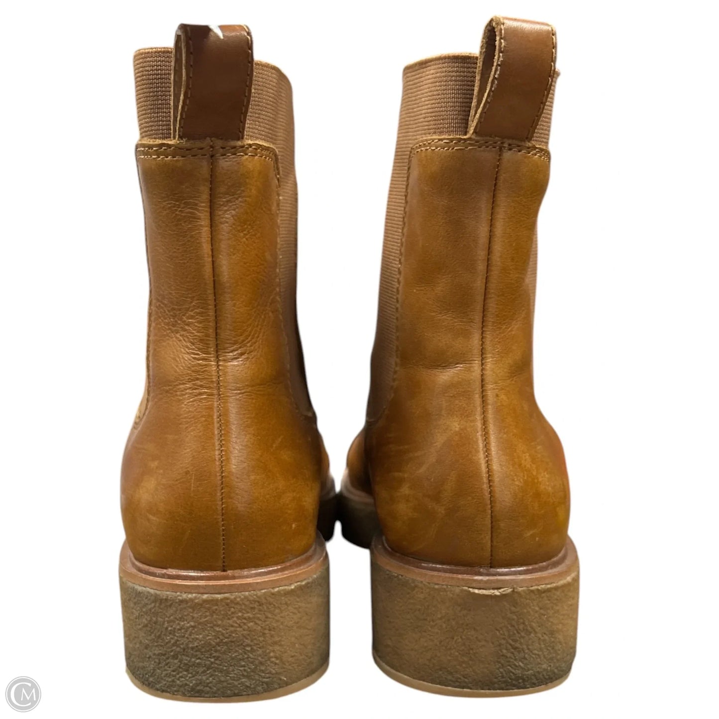Boots Ankle Heels By Madewell In Brown, Size: 10.5