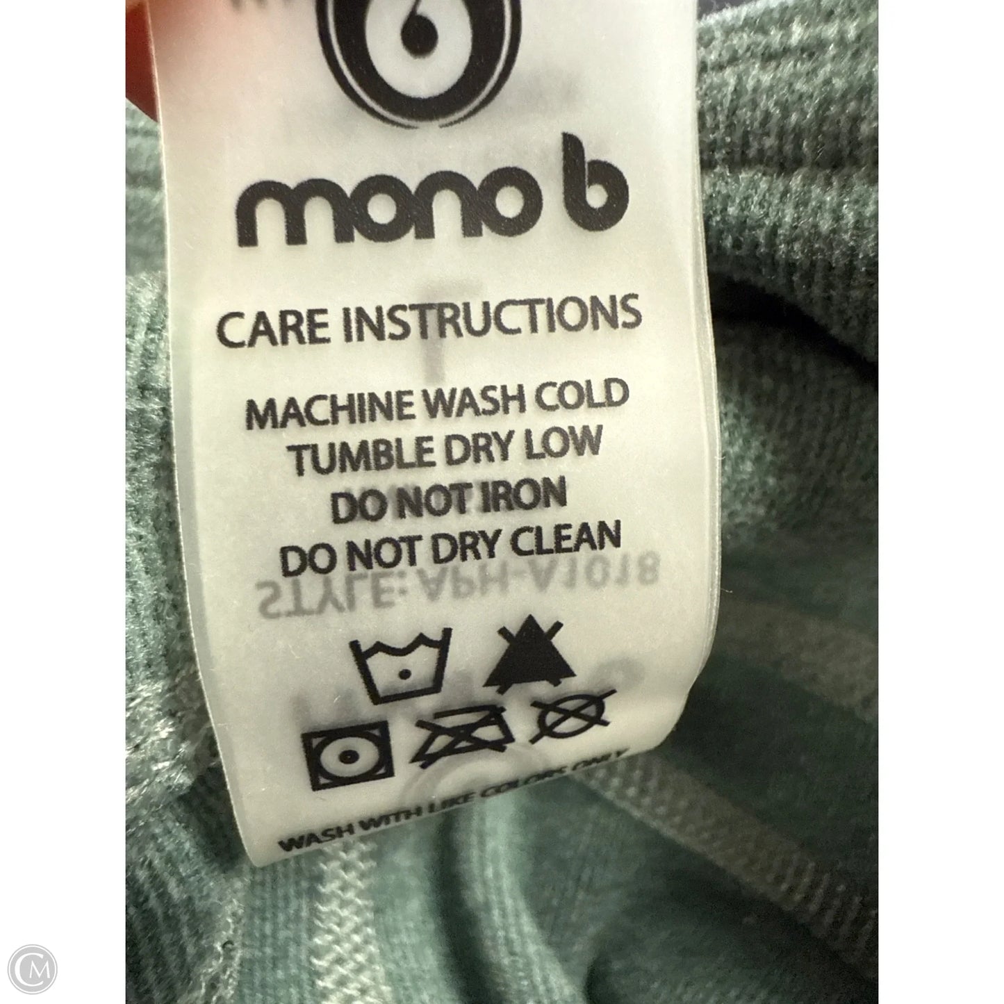 Athletic Leggings By Mono B In Green, Size: L