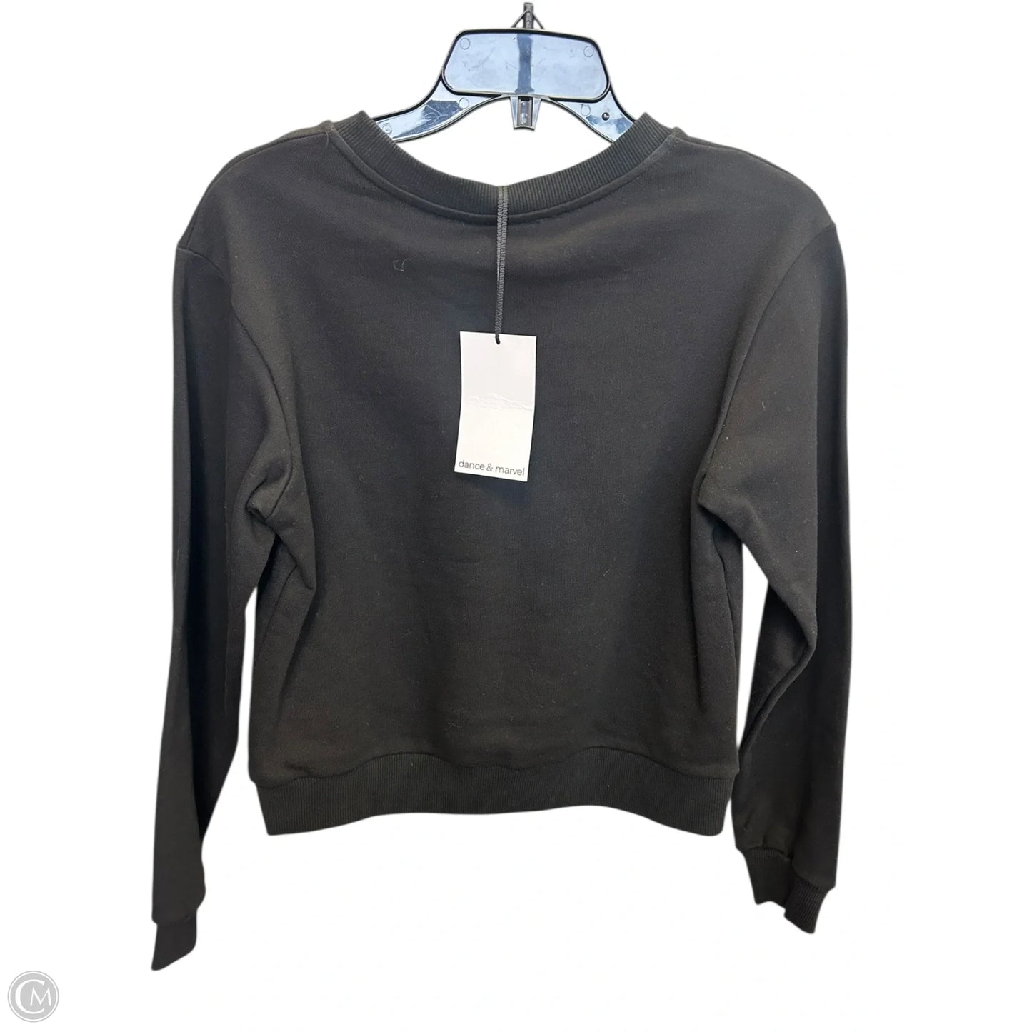 Sweatshirt Crewneck By Clothes Mentor In Black, Size: S