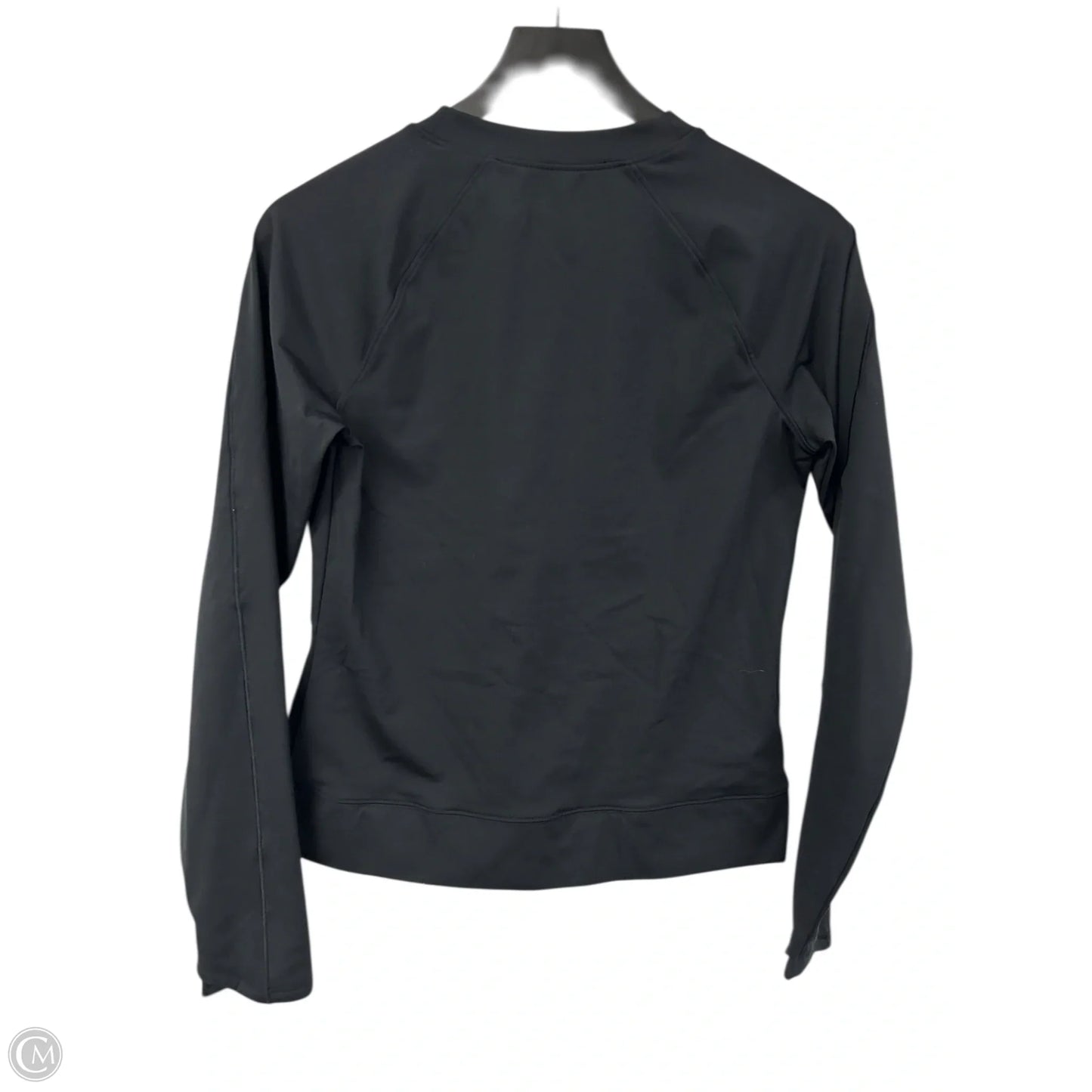 Athletic Top Long Sleeve Crewneck By Under Armour In Black, Size: M