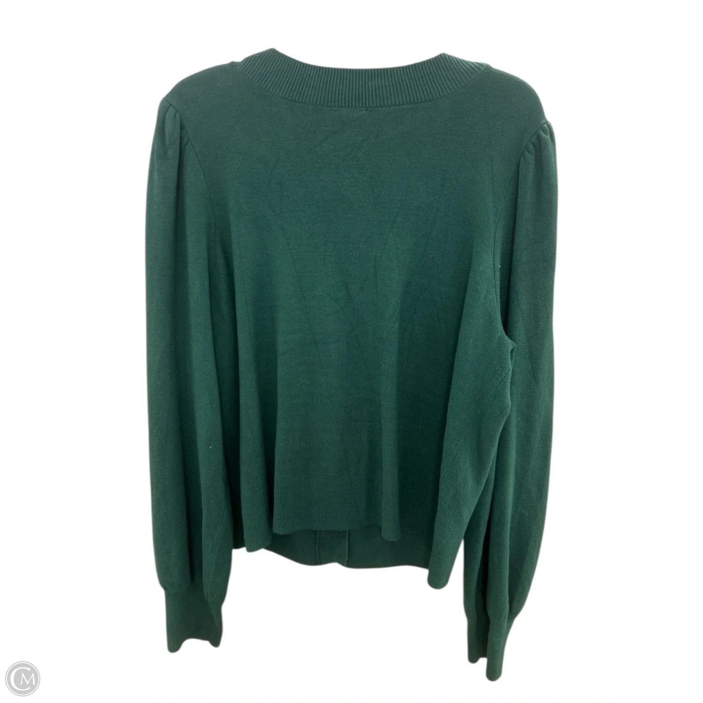 Sweater Cardigan By Express In Green, Size: Xl