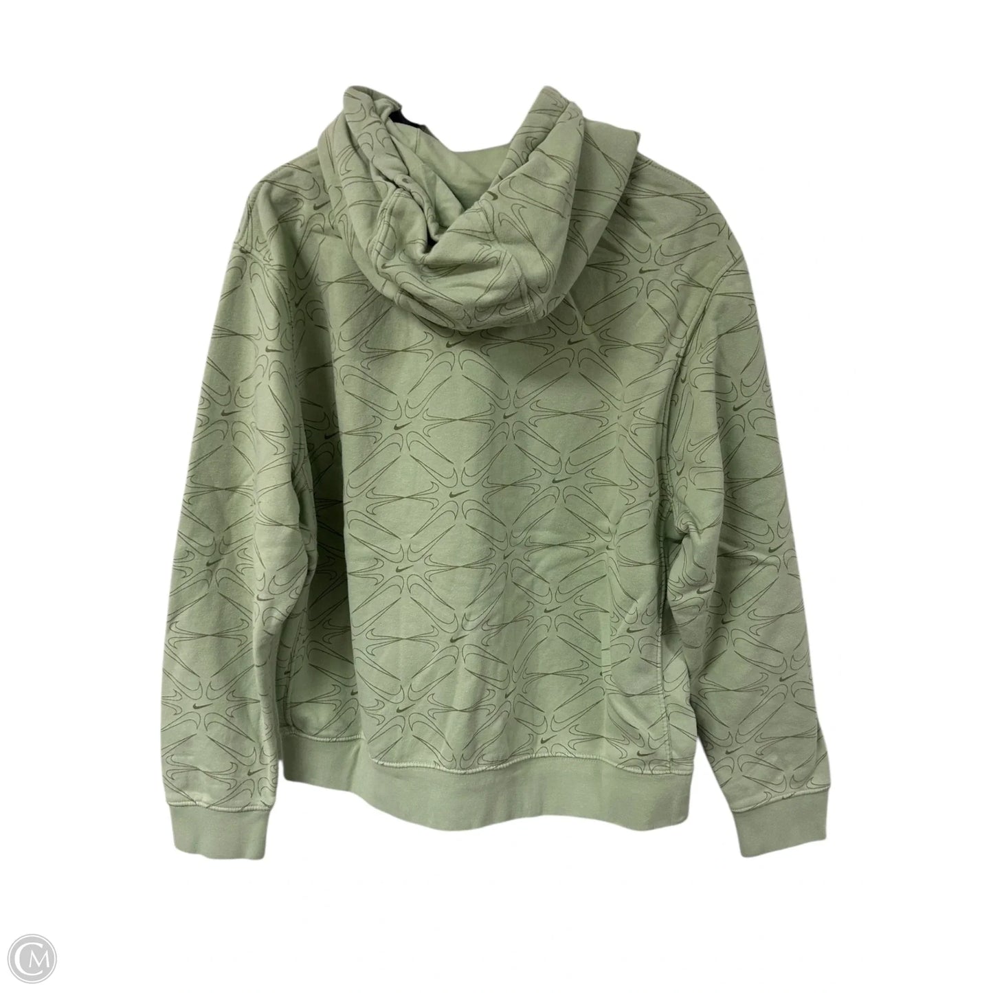 Sweatshirt Hoodie By Nike Apparel In Green, Size: L