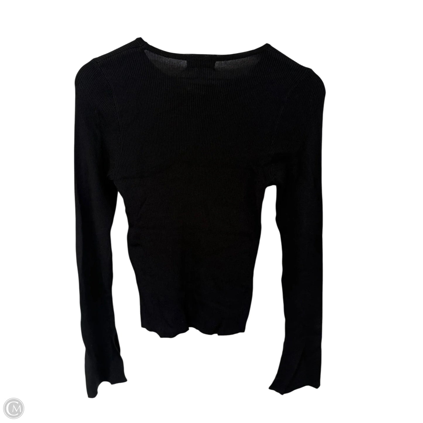 Top Long Sleeve By Cmc In Black, Size: L