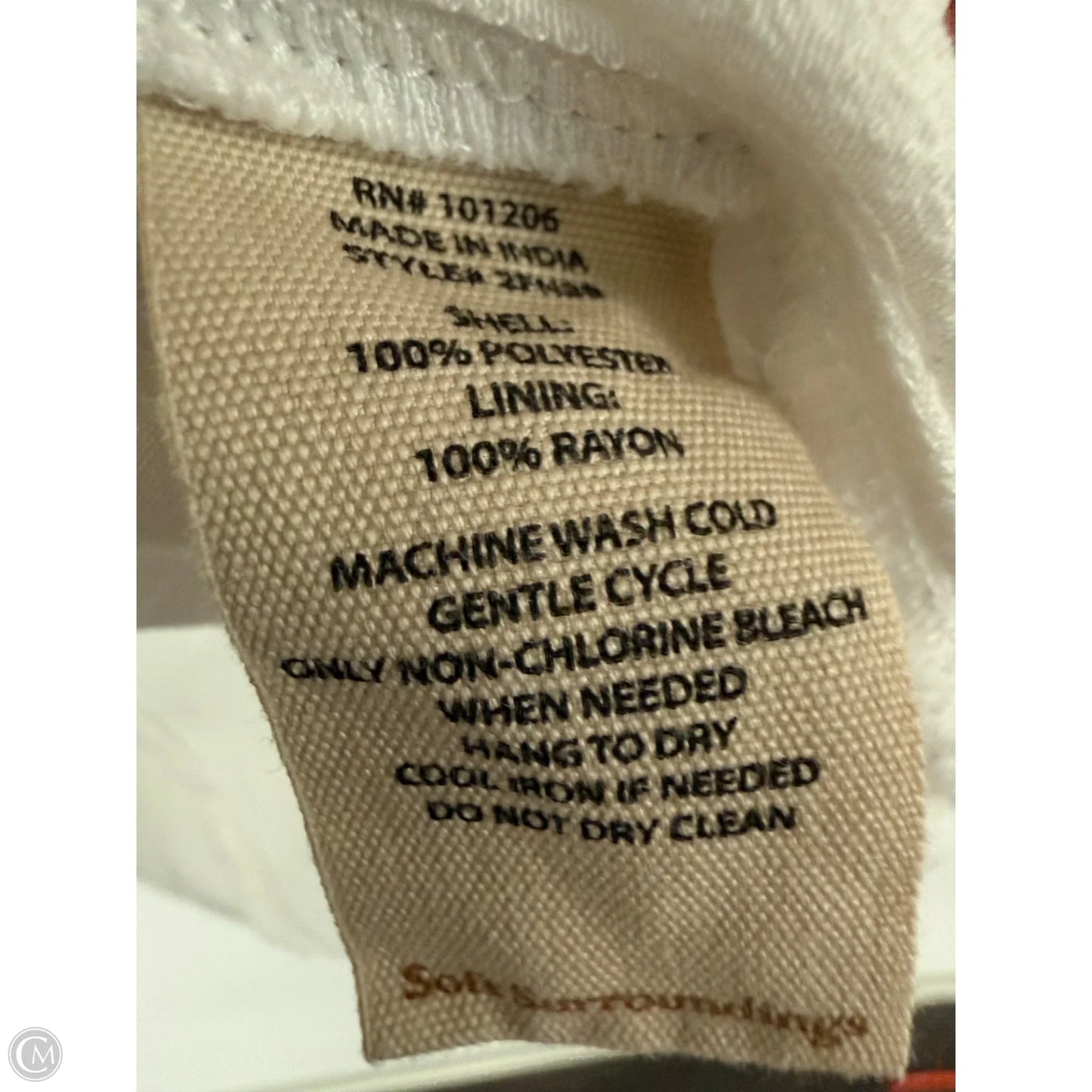 Top Long Sleeve By Soft Surroundings In White, Size: S