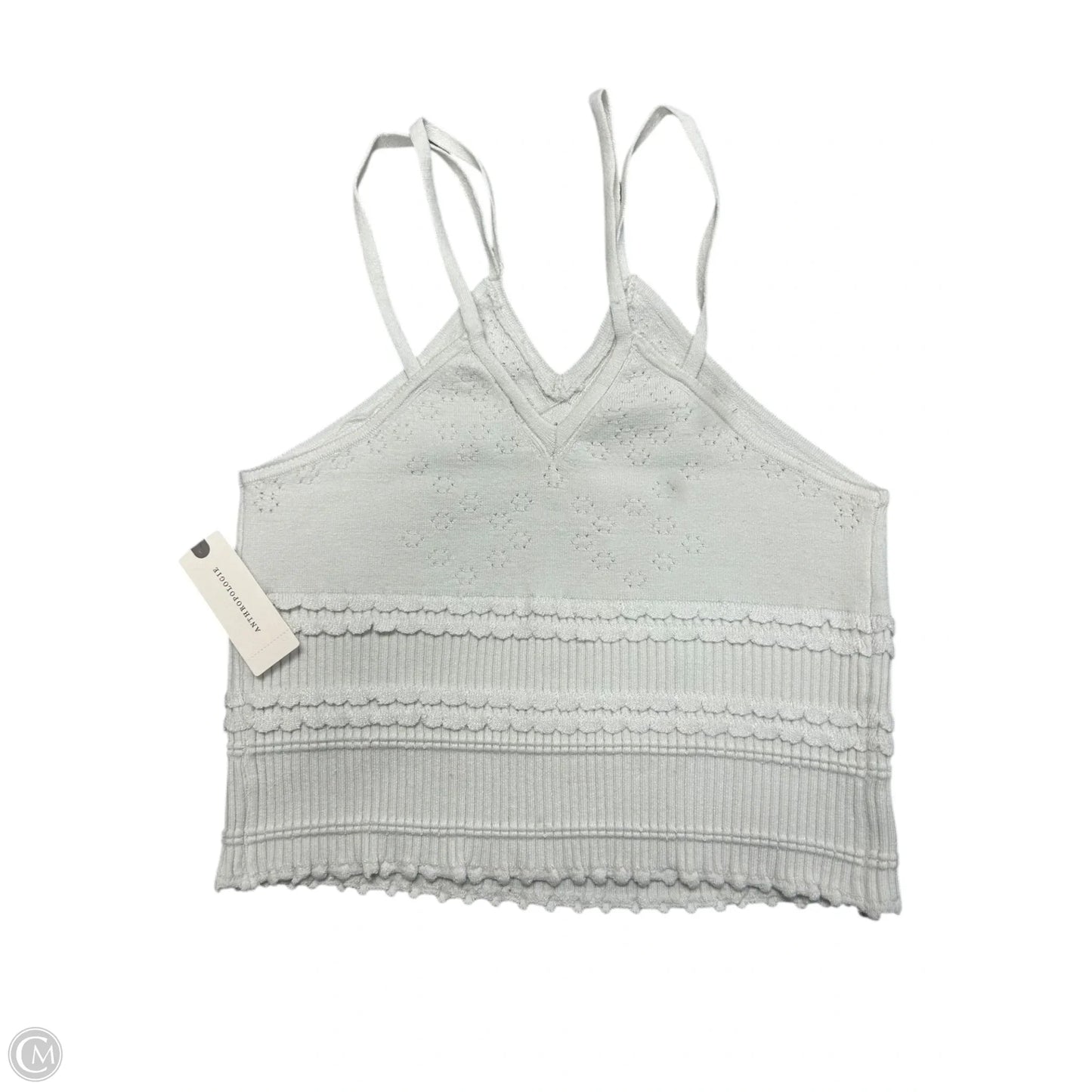 Top Sleeveless By Anthropologie In White, Size: S