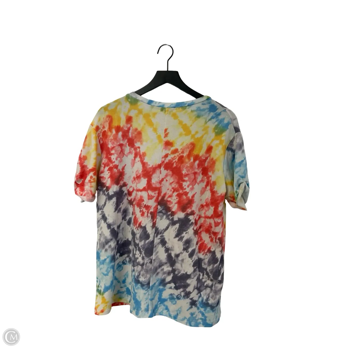 Top Short Sleeve By White Birch In Tie Dye Print, Size: Xl
