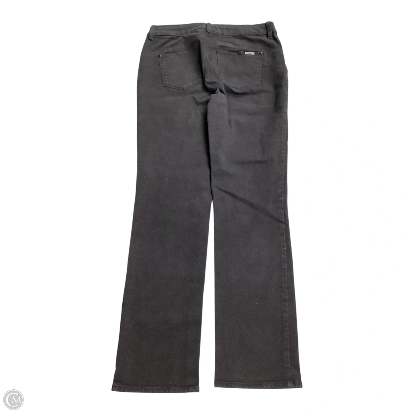 Jeans Straight By Chicos In Black Denim, Size: 4