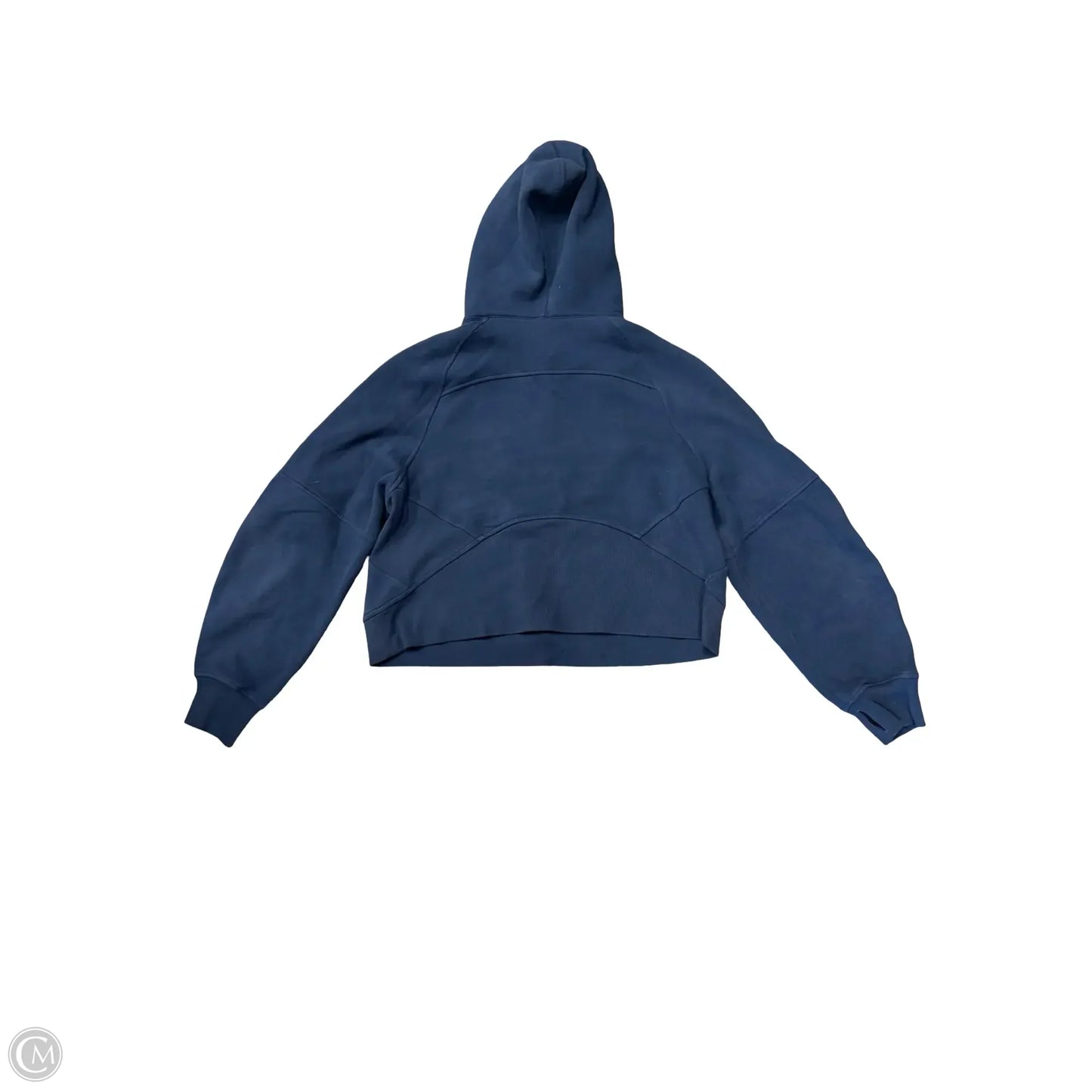 Athletic Sweatshirt Hoodie By Lululemon In Navy, Size: M