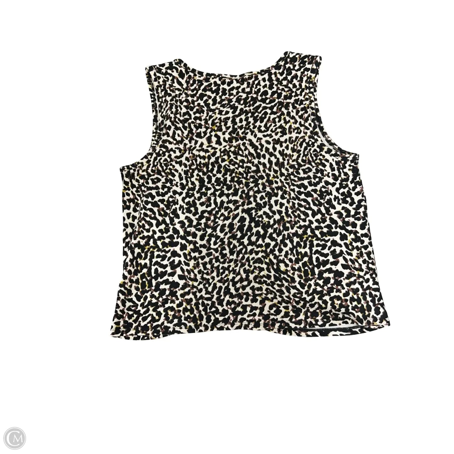 Top Sleeveless By Cabi In Leopard Print, Size: M