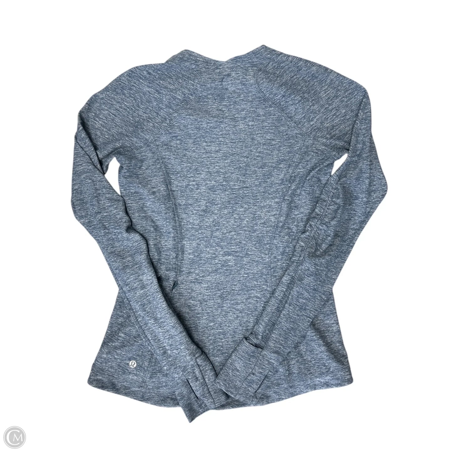 Athletic Top Long Sleeve Crewneck By Lululemon In Blue, Size: 8
