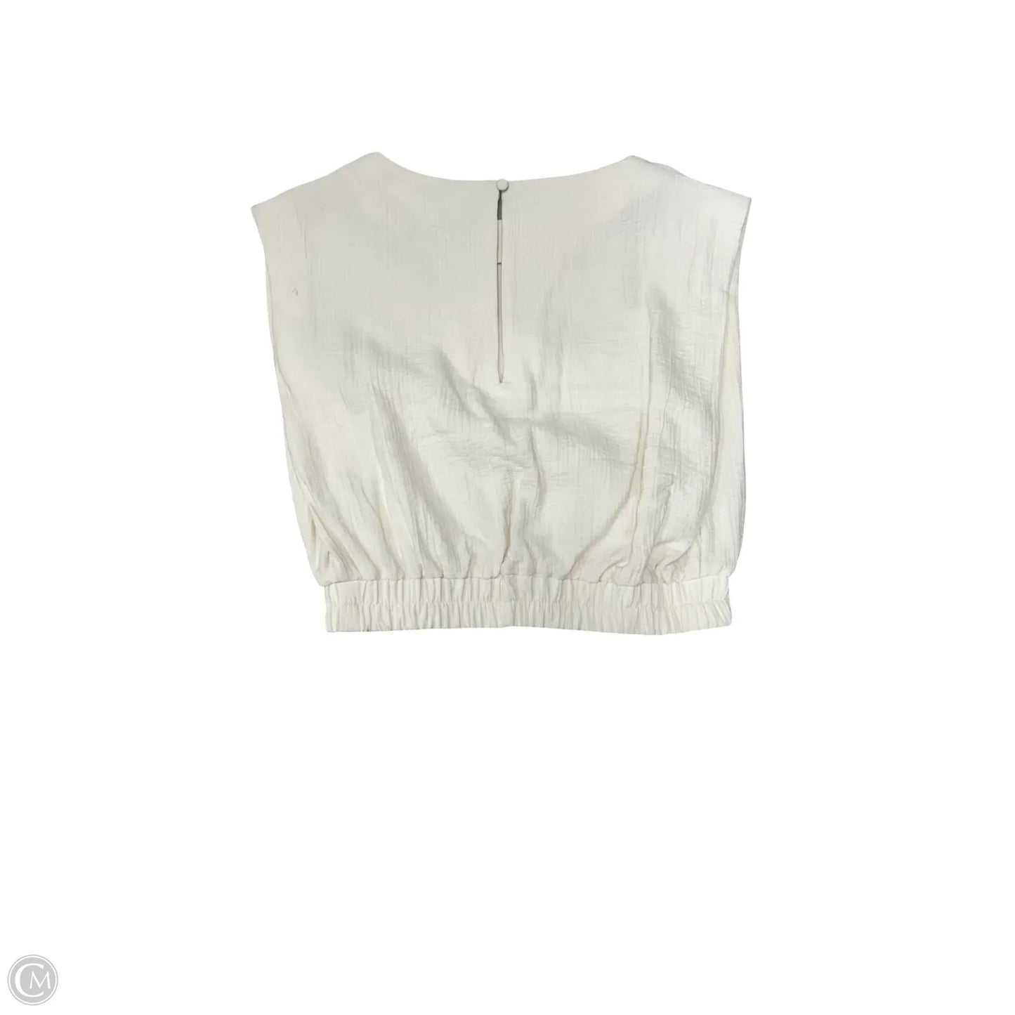 Top Sleeveless By A New Day In Cream, Size: Xs
