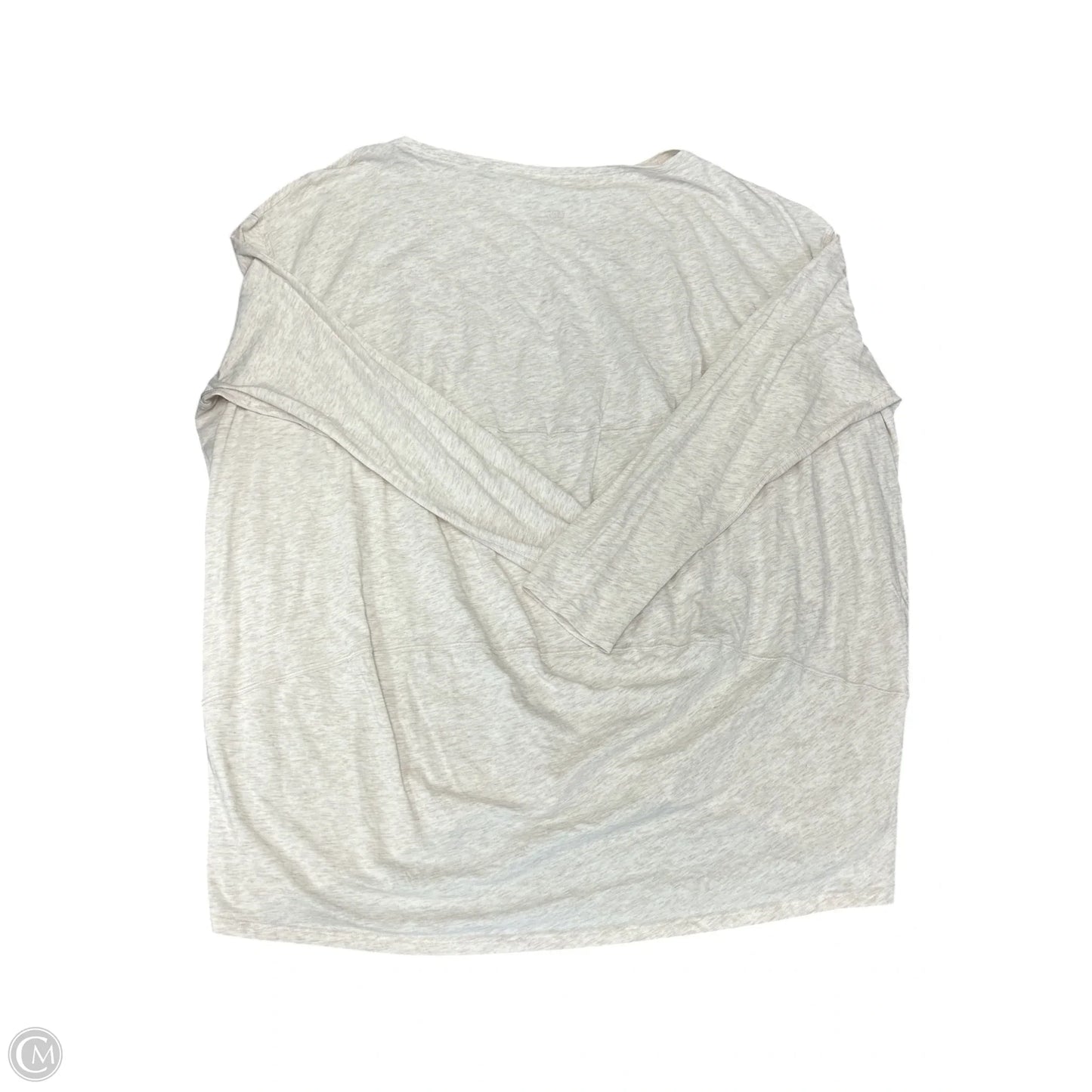 Athletic Top Long Sleeve Crewneck By Lululemon In Tan, Size: 12