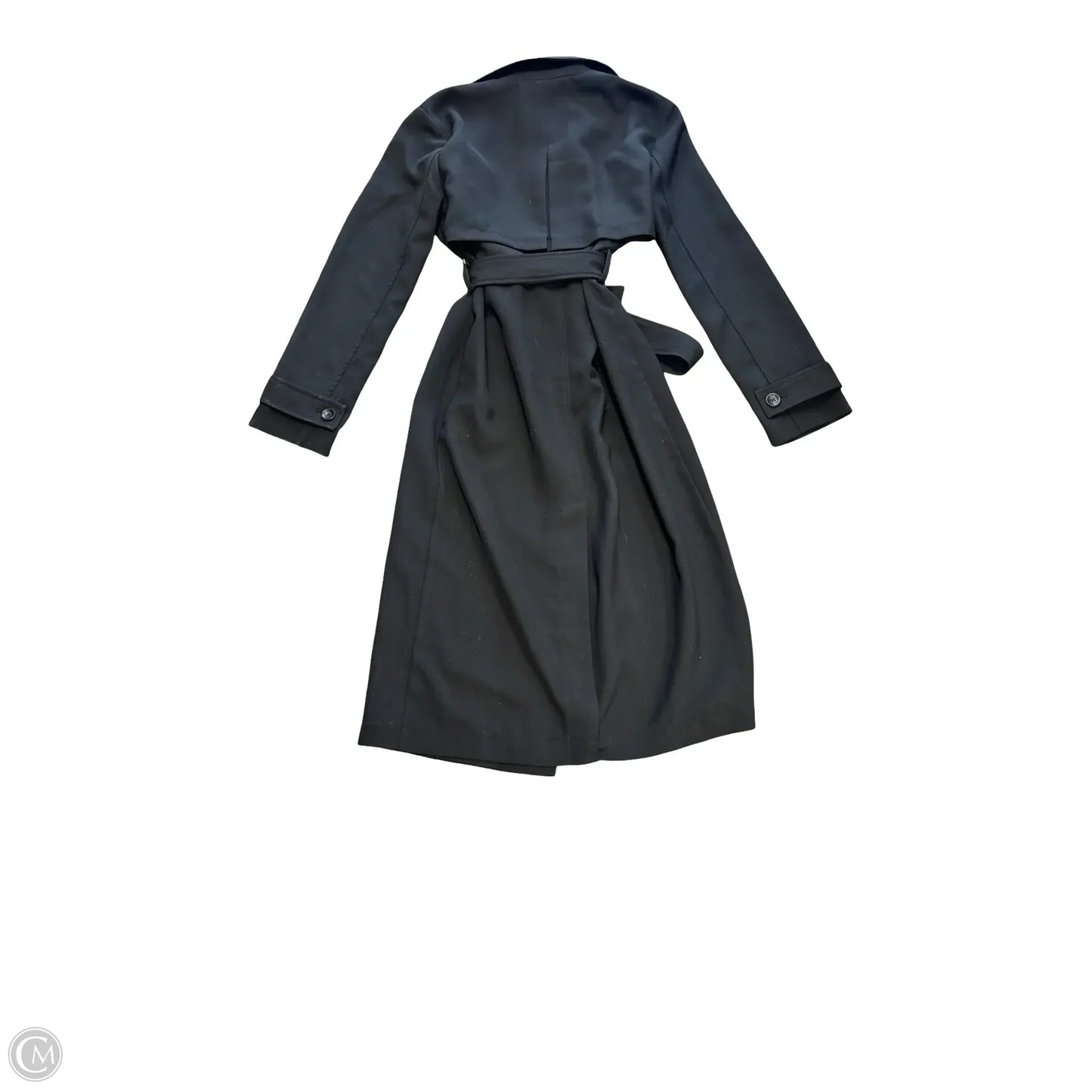 Coat Trench Coat By Bagatelle In Black, Size: S