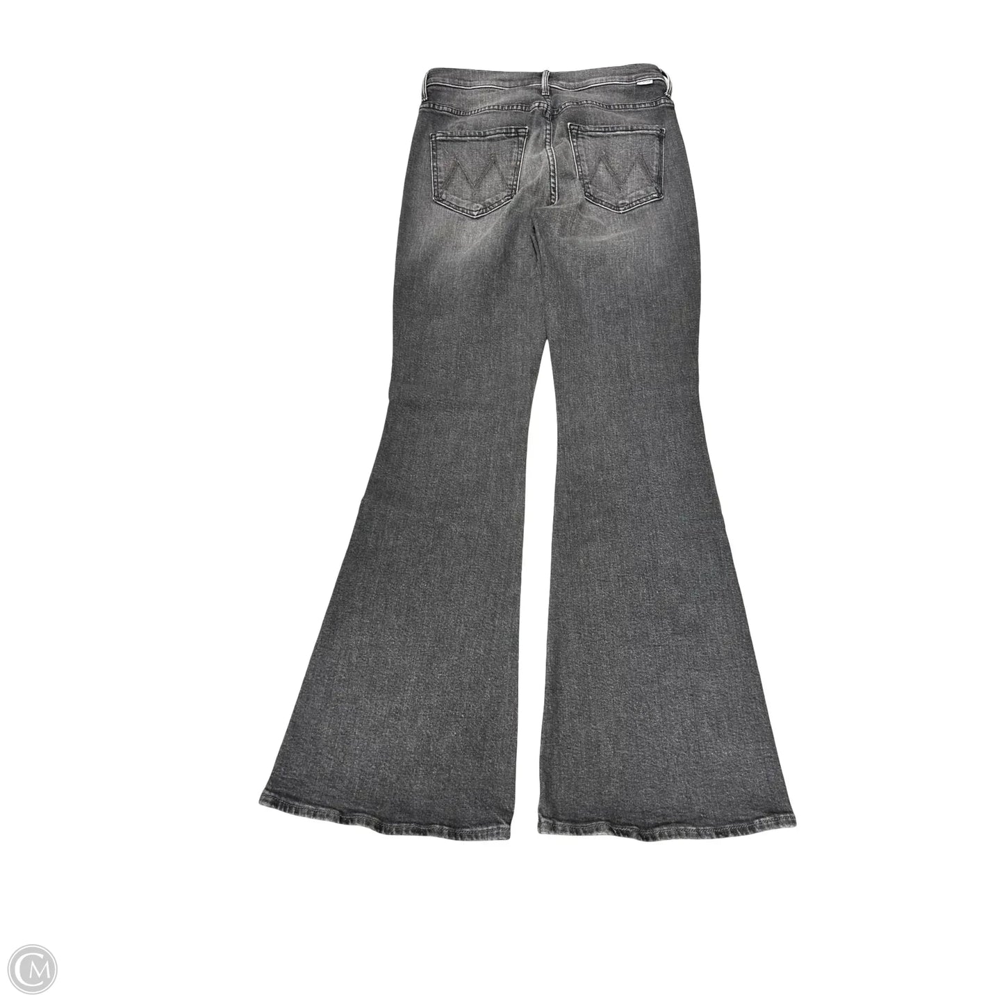 Jeans Straight By Mother In Black Denim, Size: 6