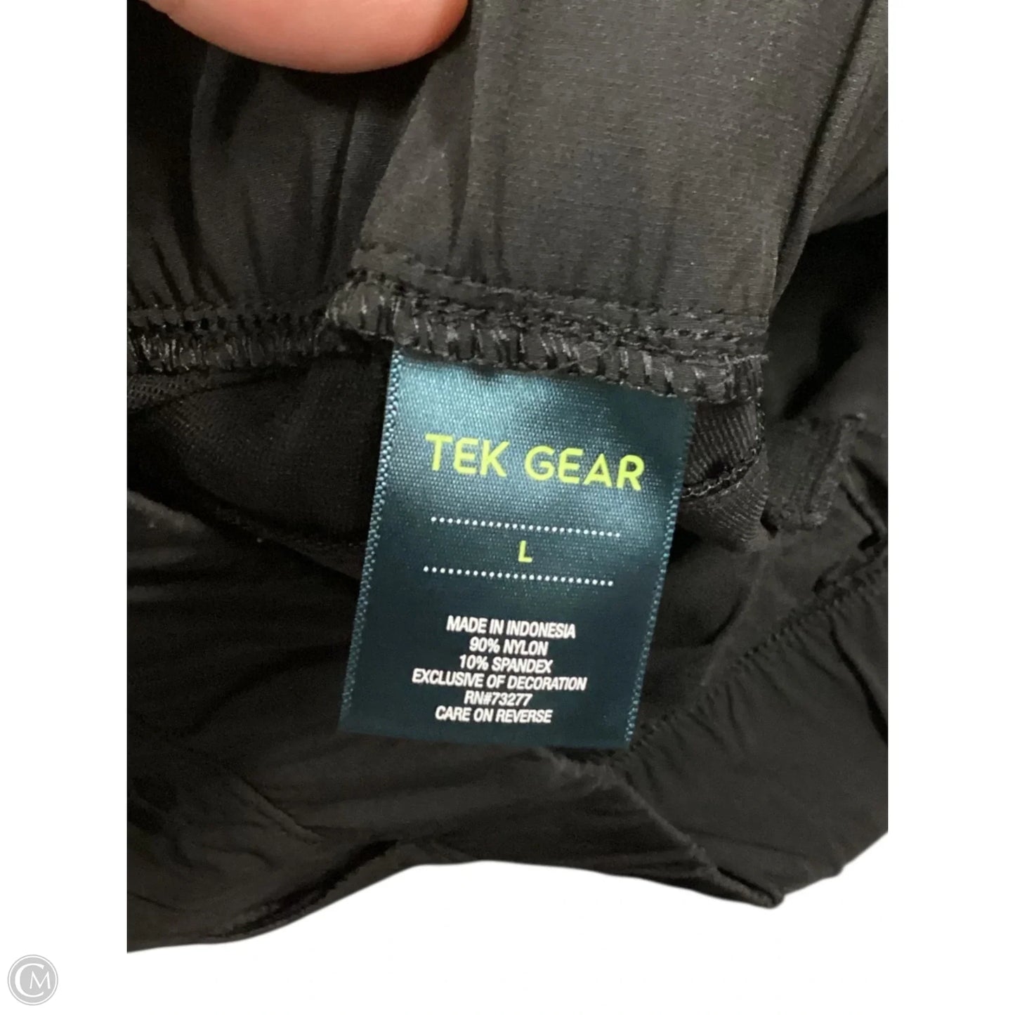 Athletic Pants By Tek Gear In Black, Size: L