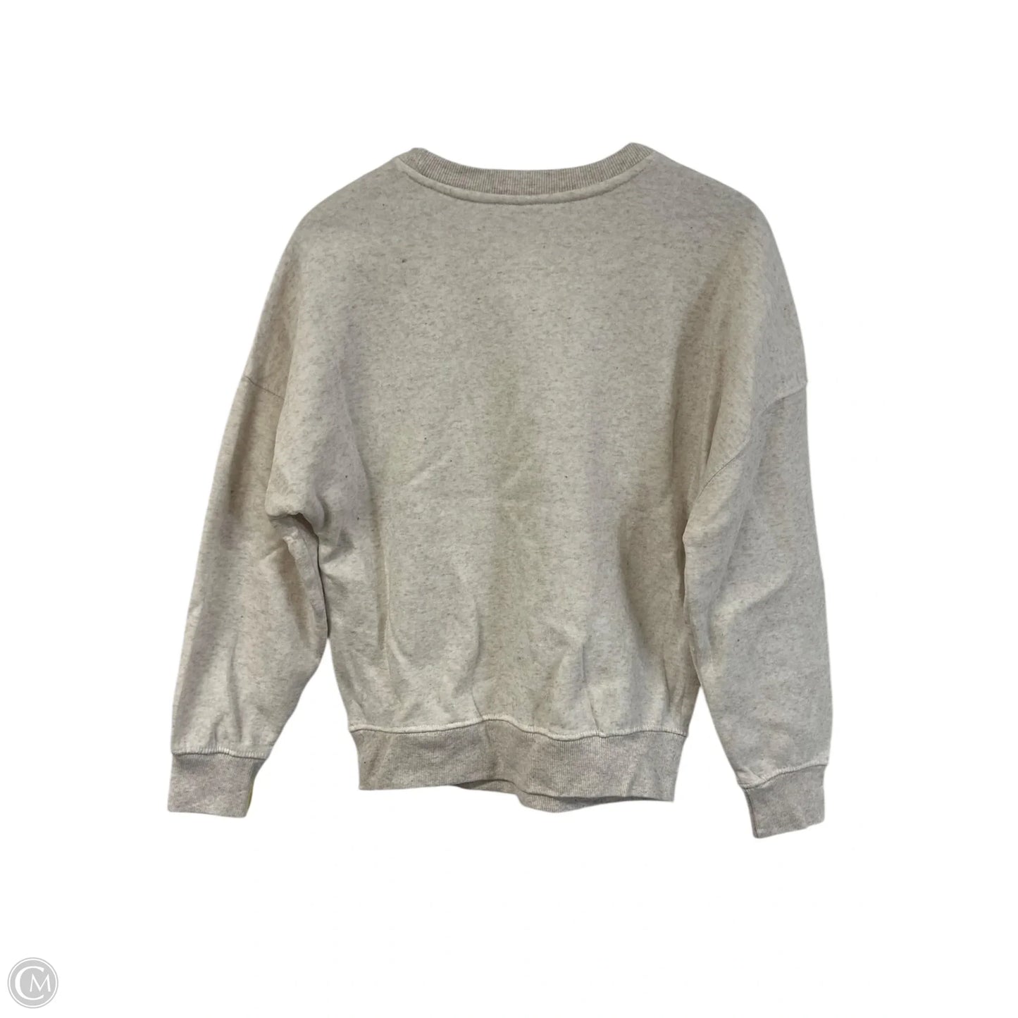 Sweatshirt Crewneck By Clothes Mentor In Tan, Size: S