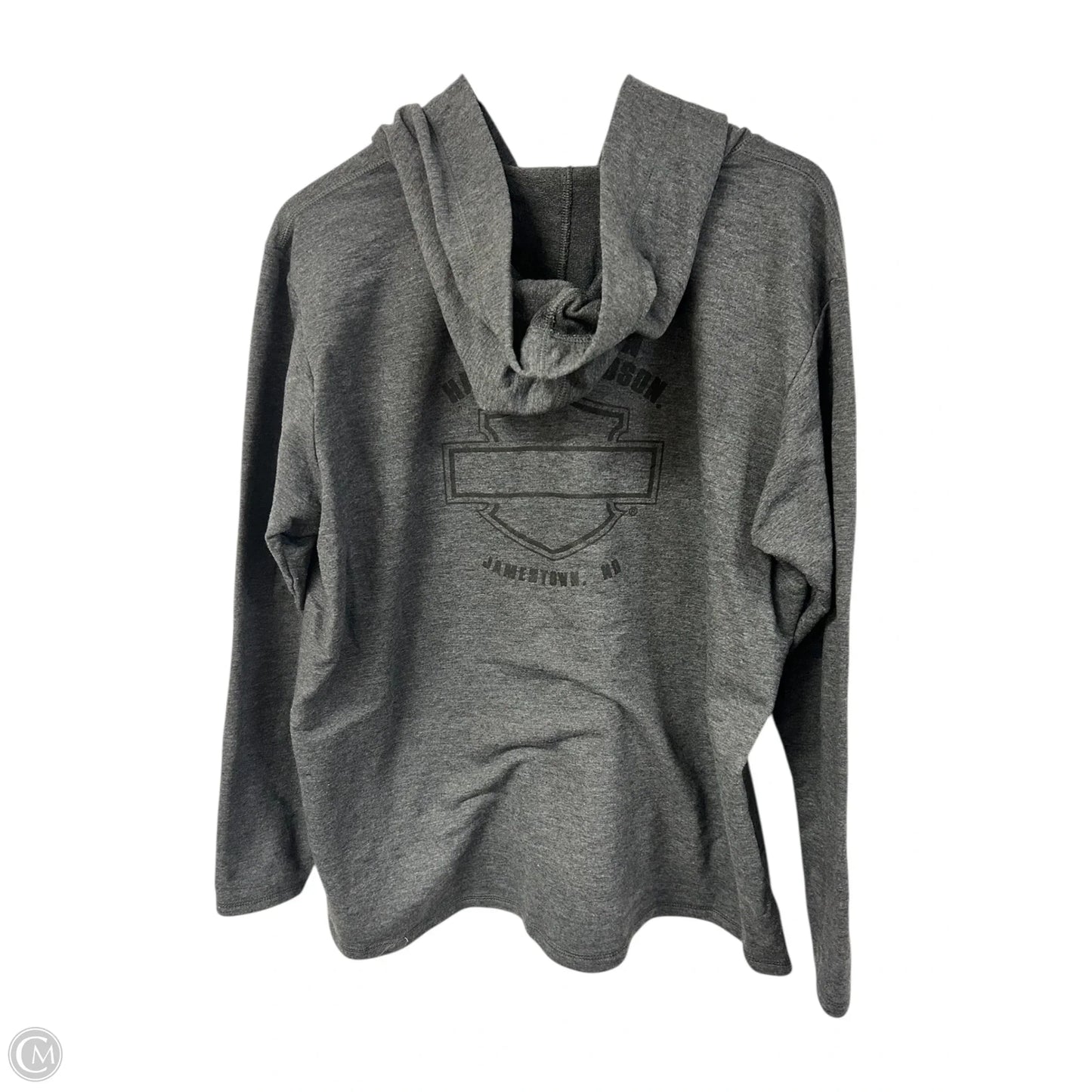 Sweatshirt Hoodie By Harley Davidson In Grey, Size: Xl
