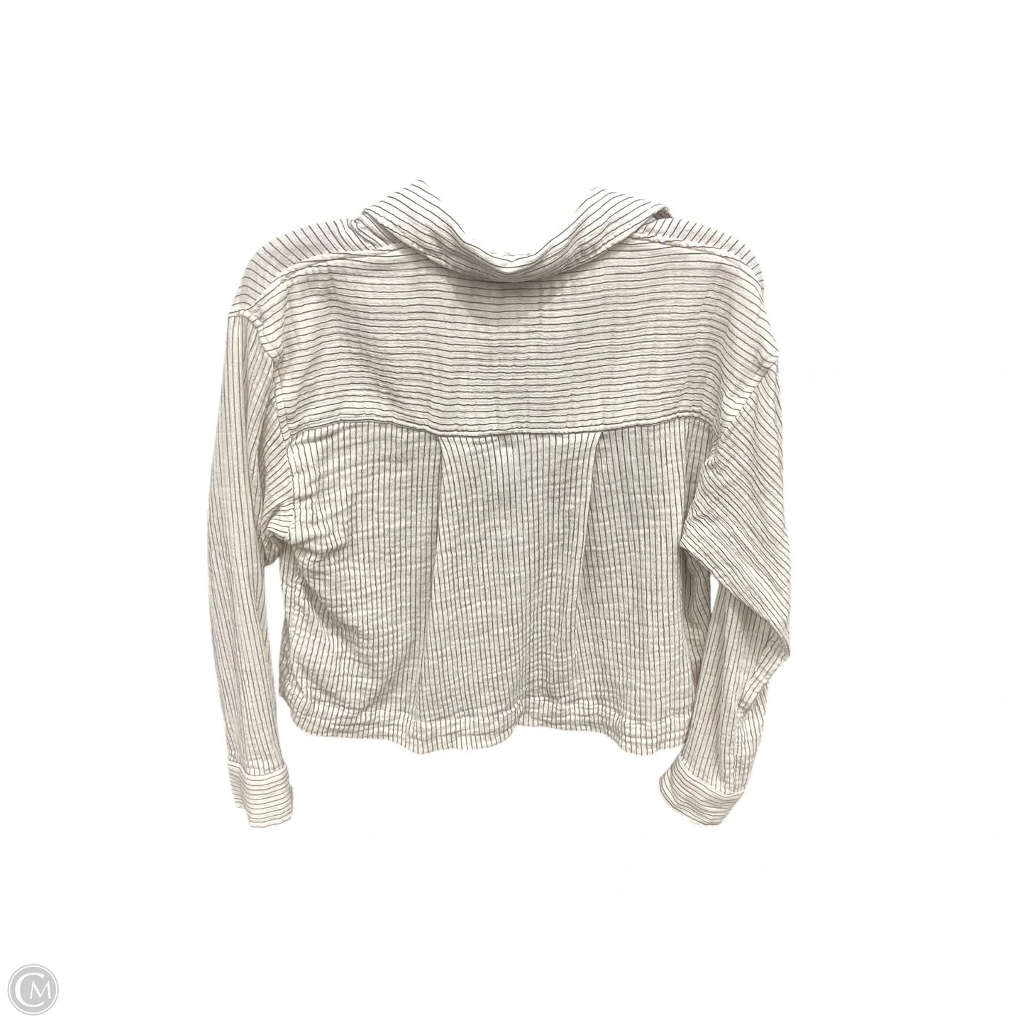 Blouse Long Sleeve By Z Supply In Striped Pattern, Size: Xs