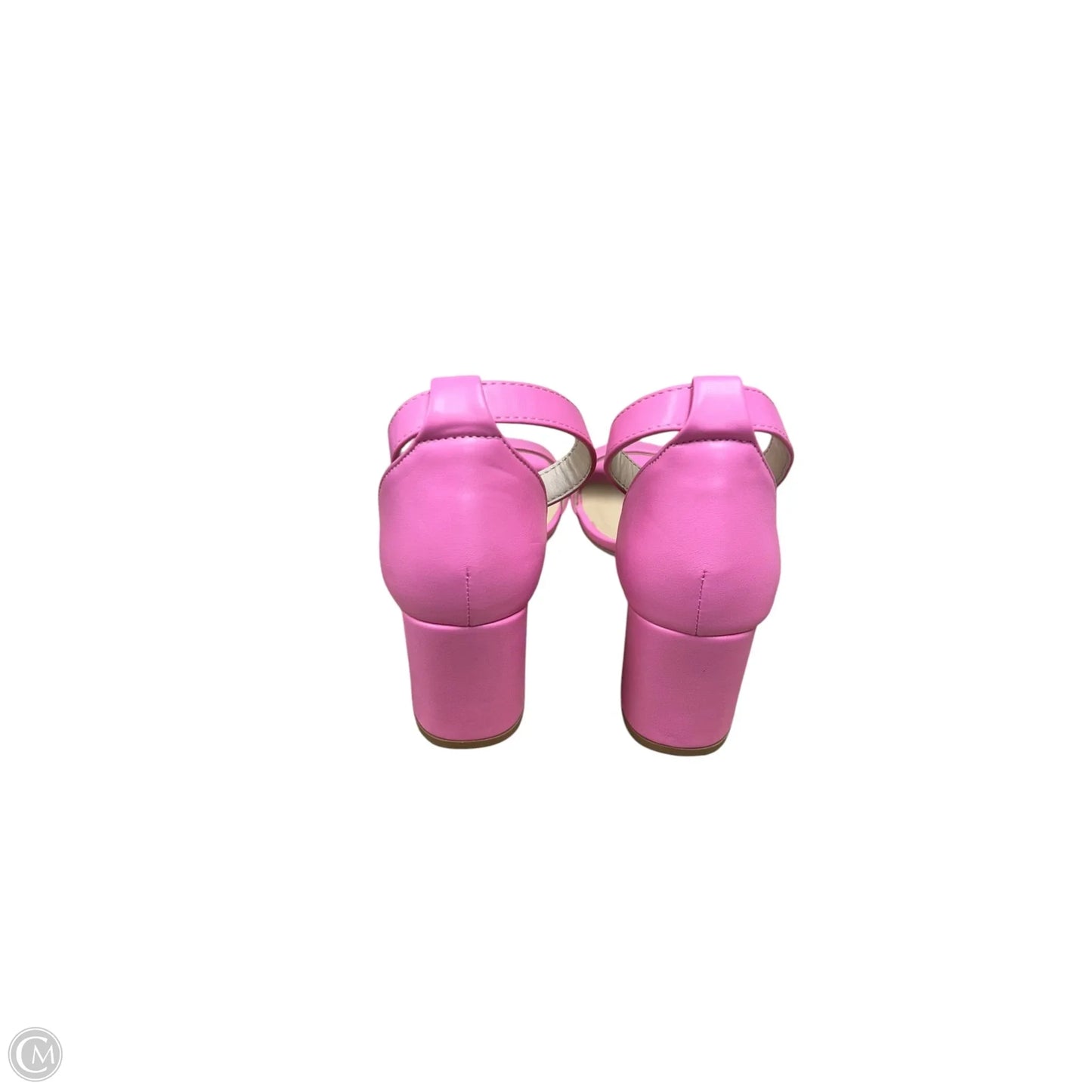 Shoes Heels Block By Ya In Pink, Size: 5.5