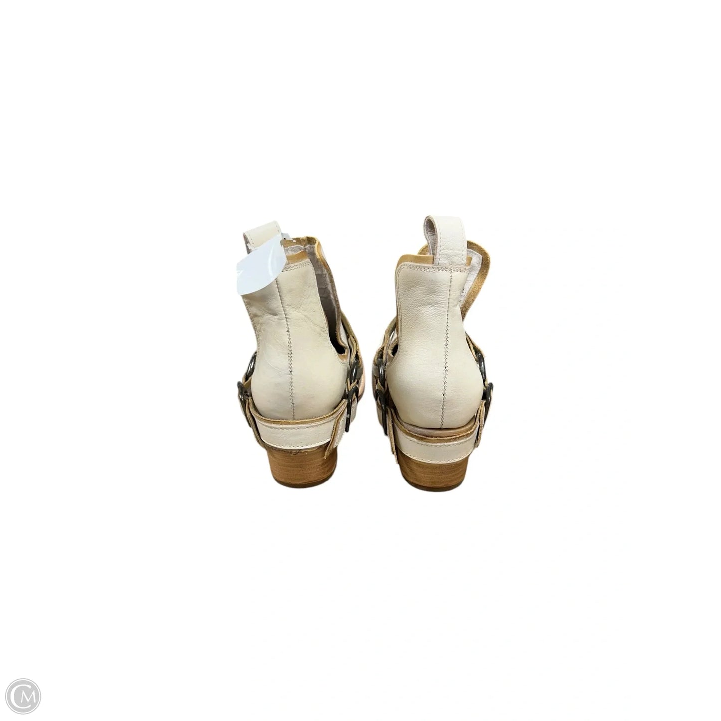 Boots Ankle Flats By Freebird In Cream, Size: 9
