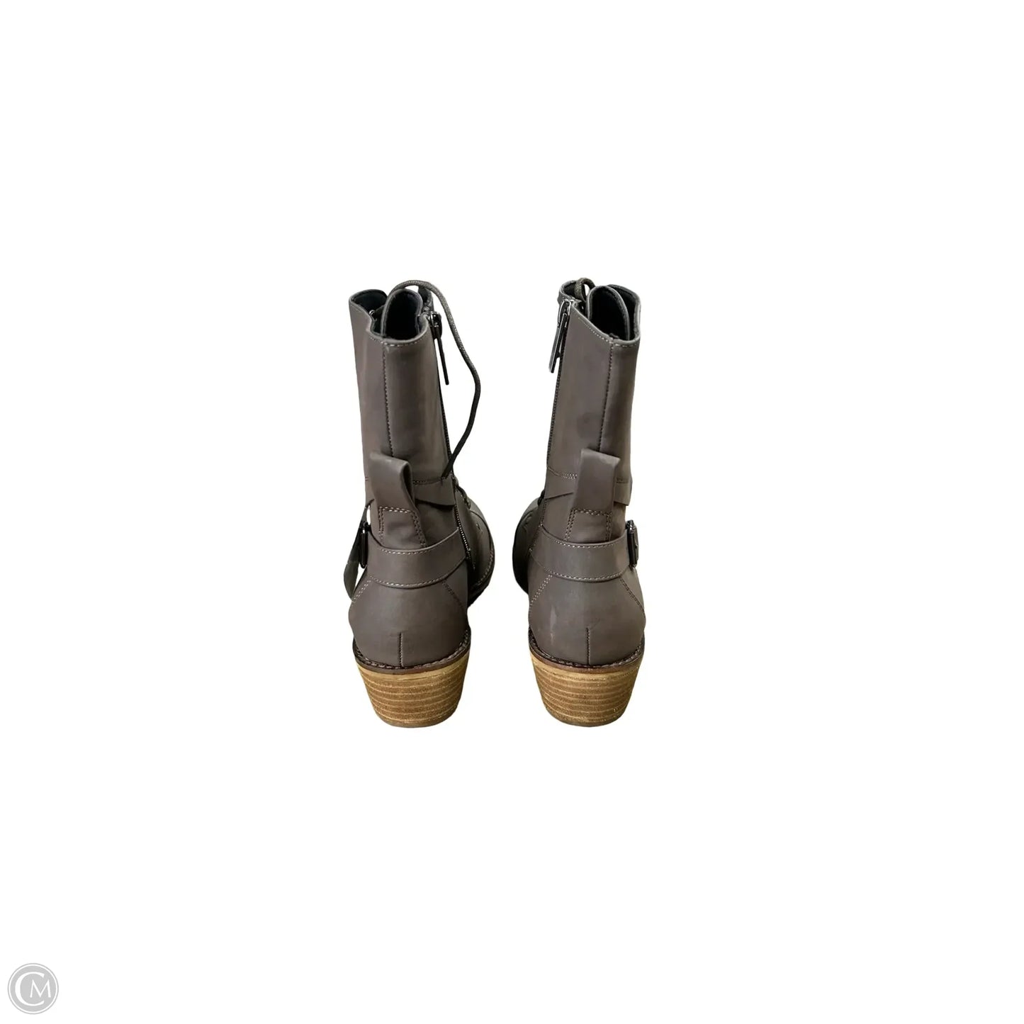 Boots Ankle Flats By Clothes Mentor In Brown, Size: 8