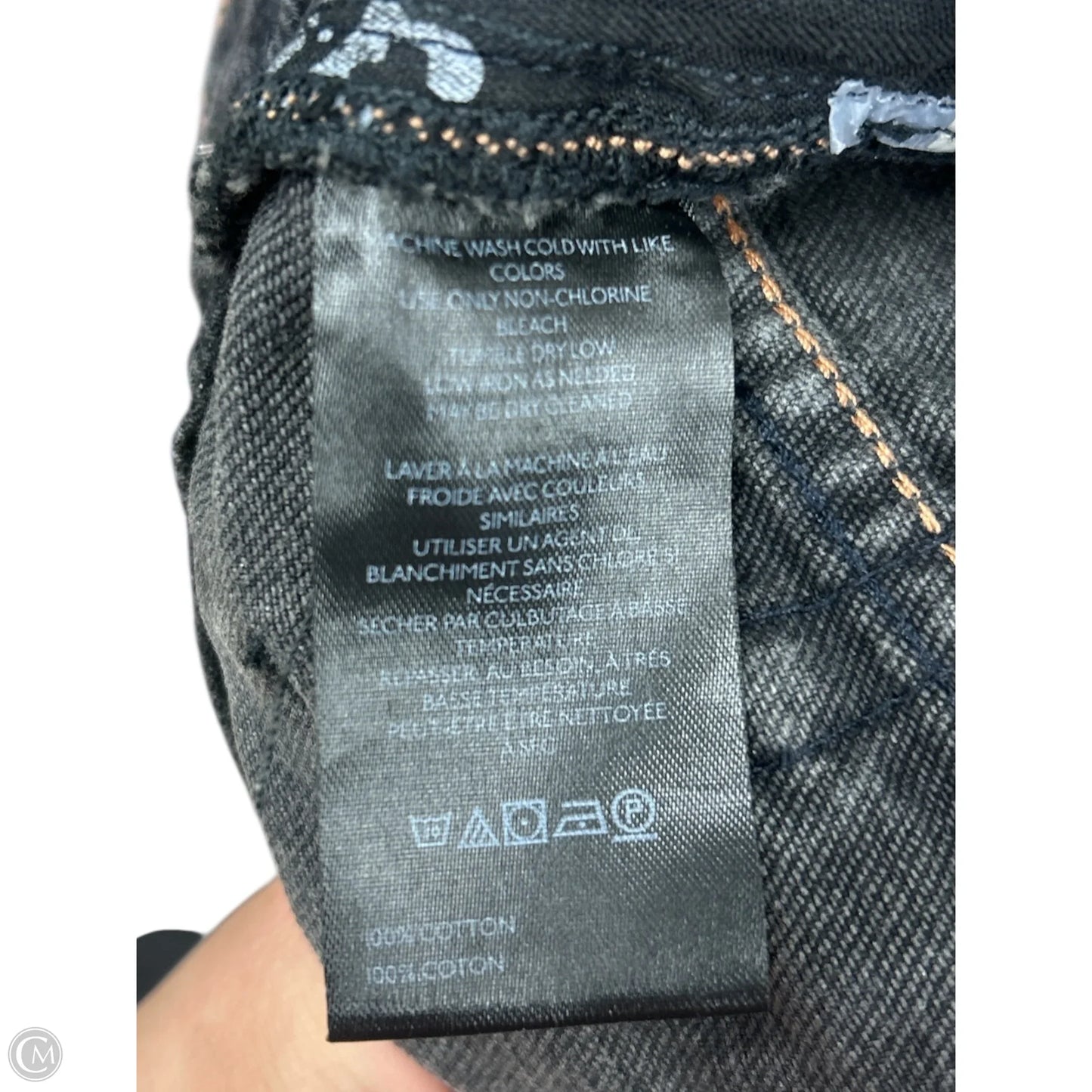 Jeans Wide Leg By We The Free In Black Denim, Size: 14