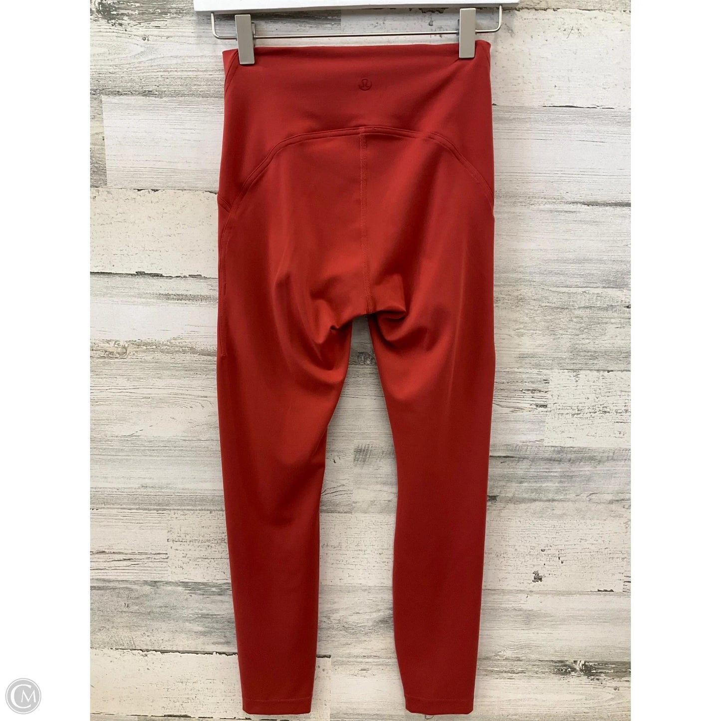 Athletic Leggings By Lululemon In Orange, Size: S
