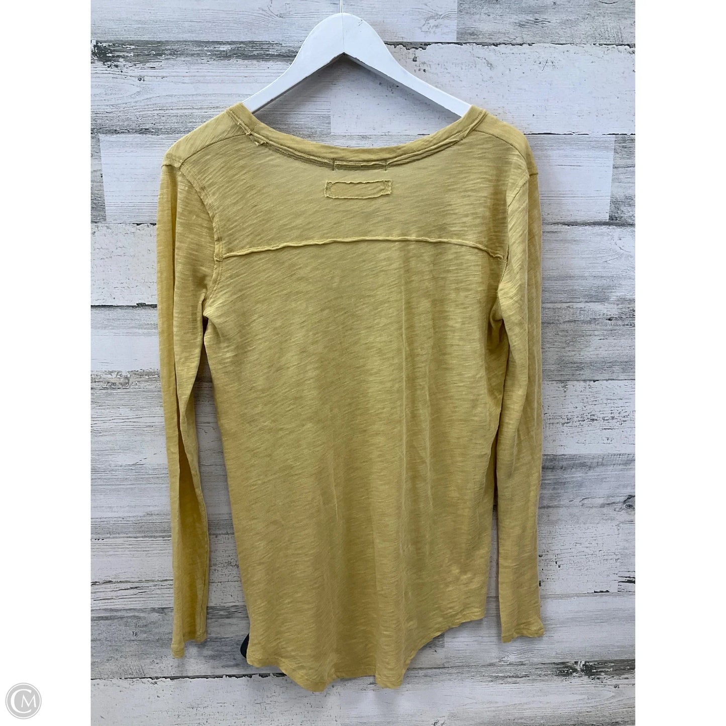 Top Long Sleeve By We The Free In Yellow, Size: Xs