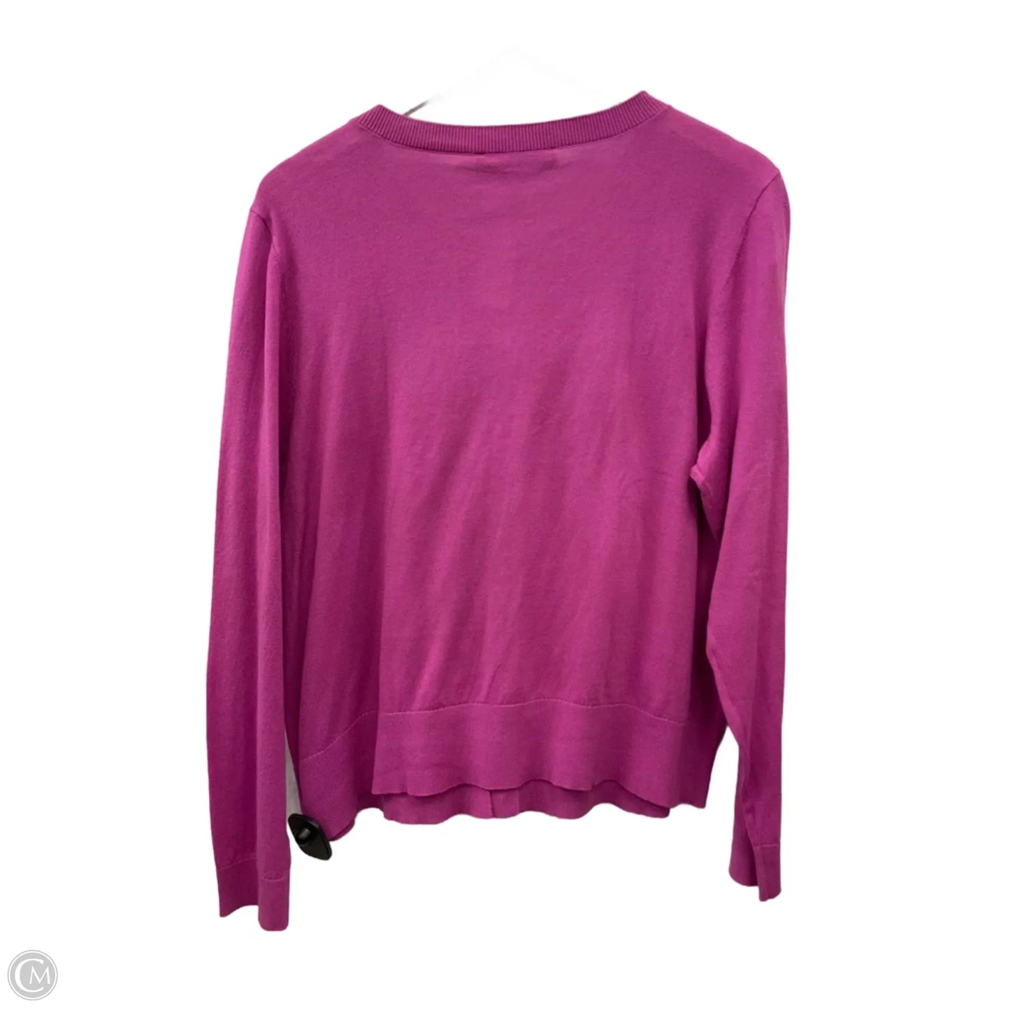 Sweater Cardigan By Loft In Pink, Size: Xl