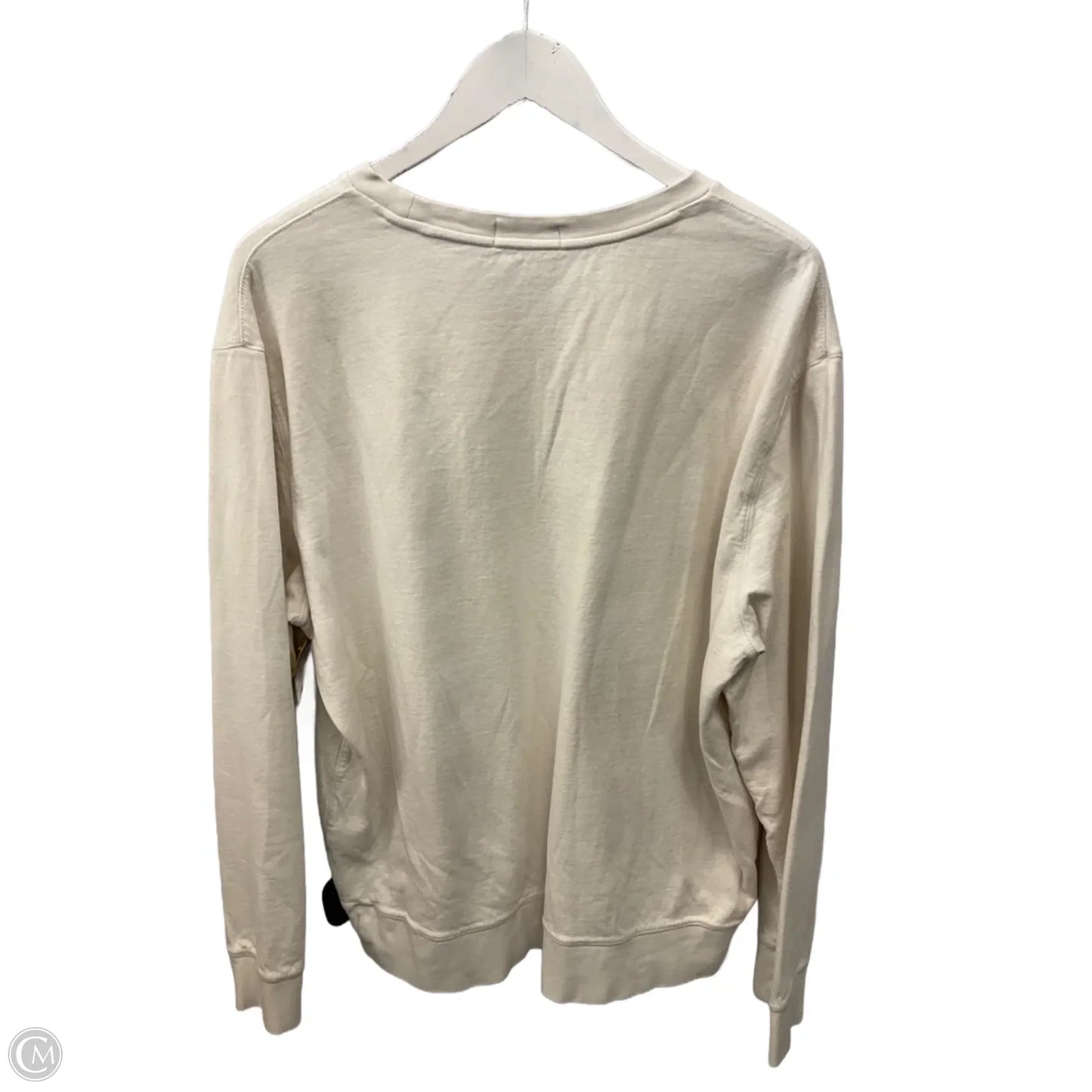 Top Long Sleeve By Polo Ralph Lauren In Cream, Size: Xl
