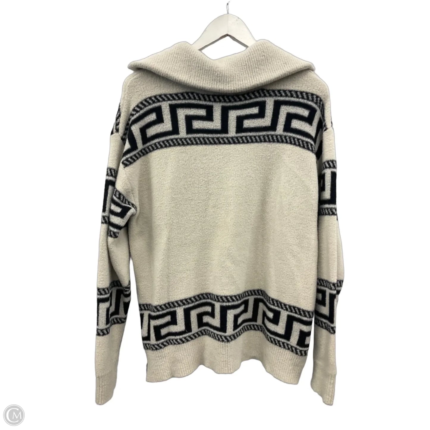 Sweater By Rd Style In Black & White, Size: M