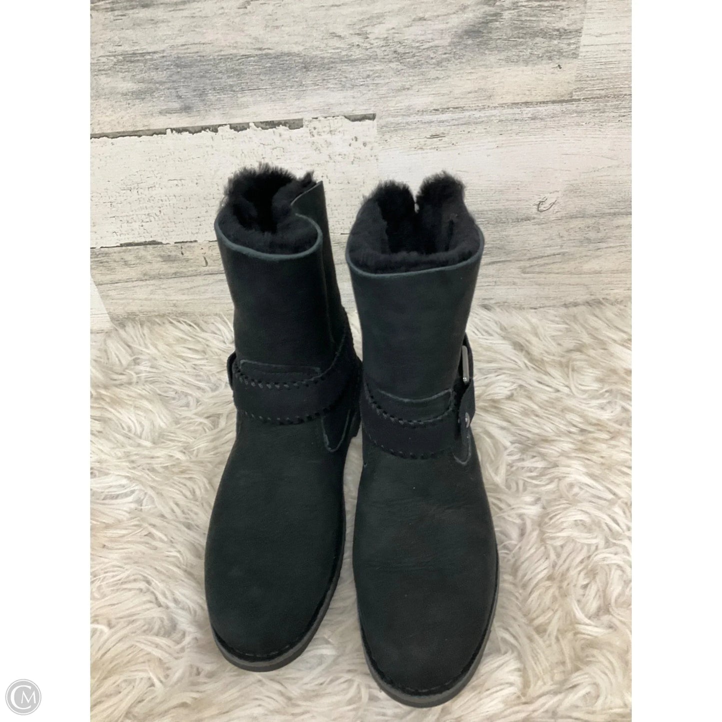 Boots Designer By Ugg In Black, Size: 7