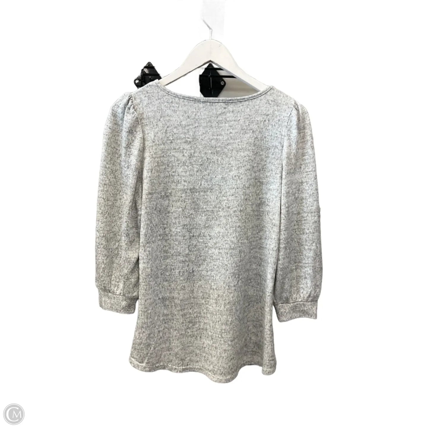 Top 3/4 Sleeve By 89th And Madison In Grey, Size: M
