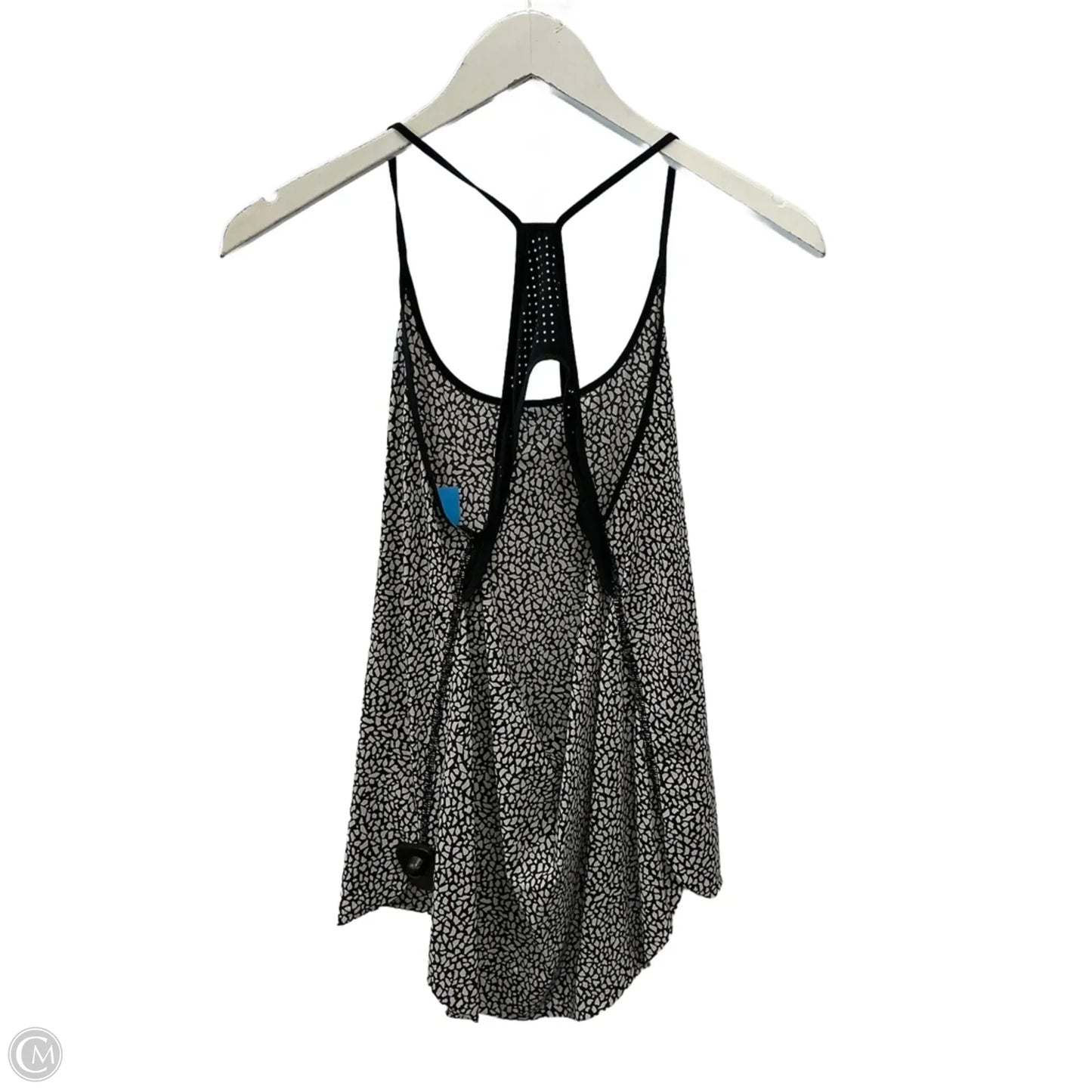 Athletic Tank Top By Lululemon In Black & White, Size: S