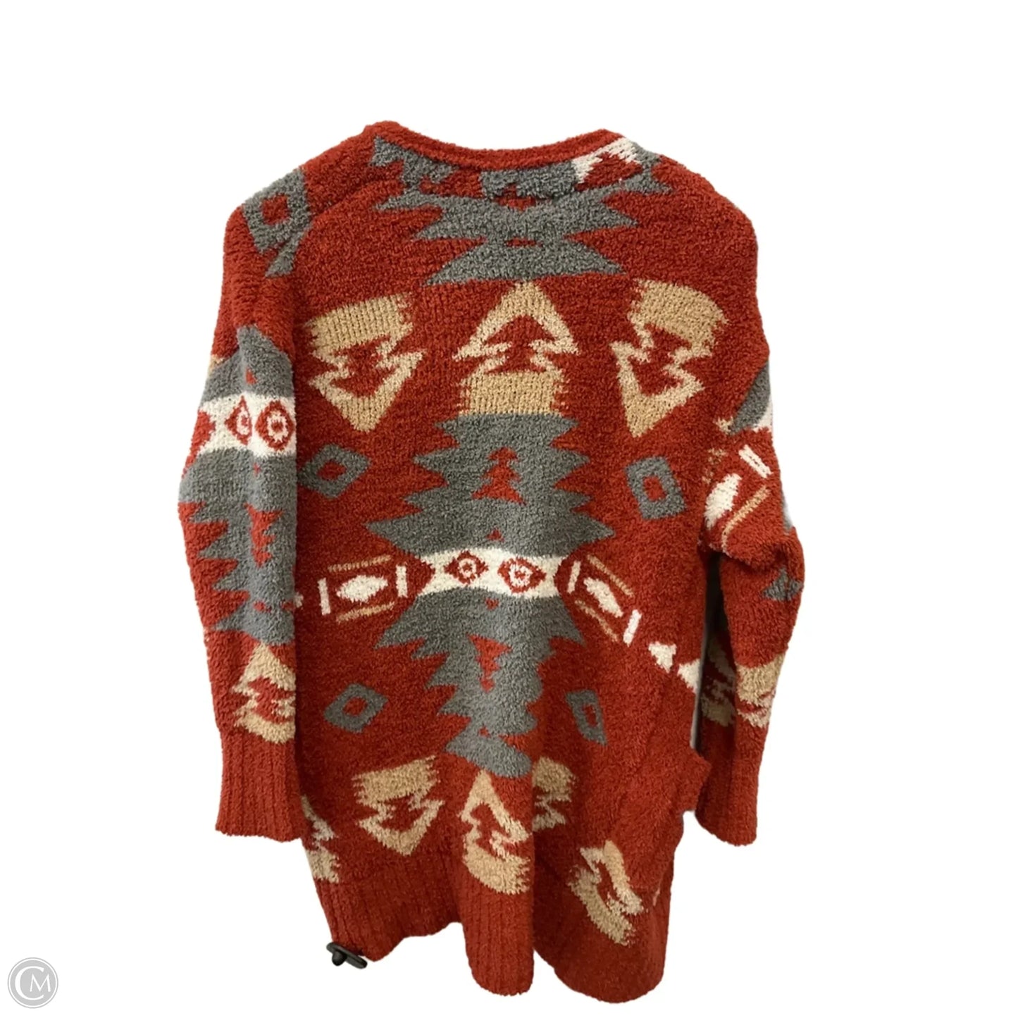 Sweater Cardigan By Poof In Orange, Size: S