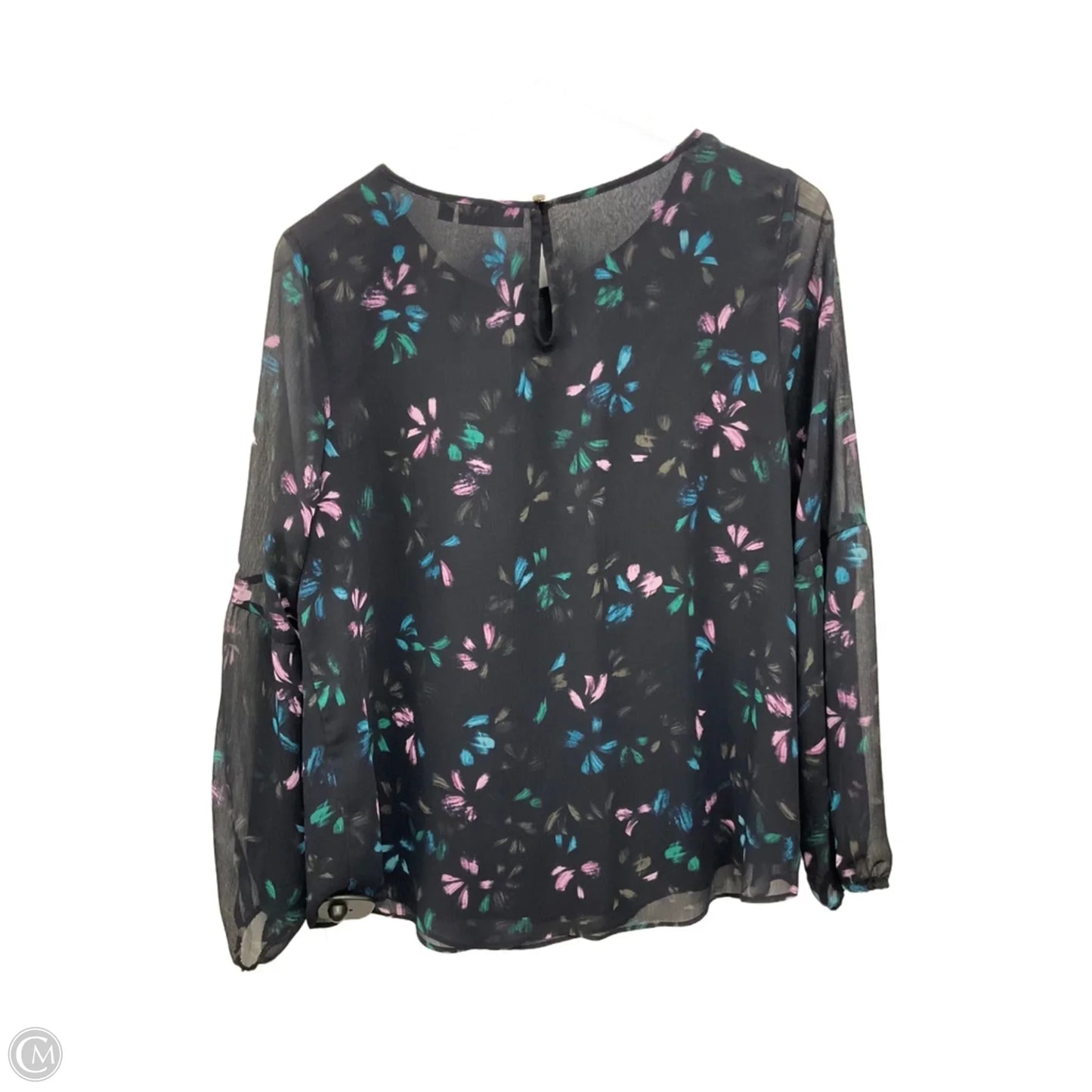 Top Long Sleeve By Apt 9 In Black, Size: Lp
