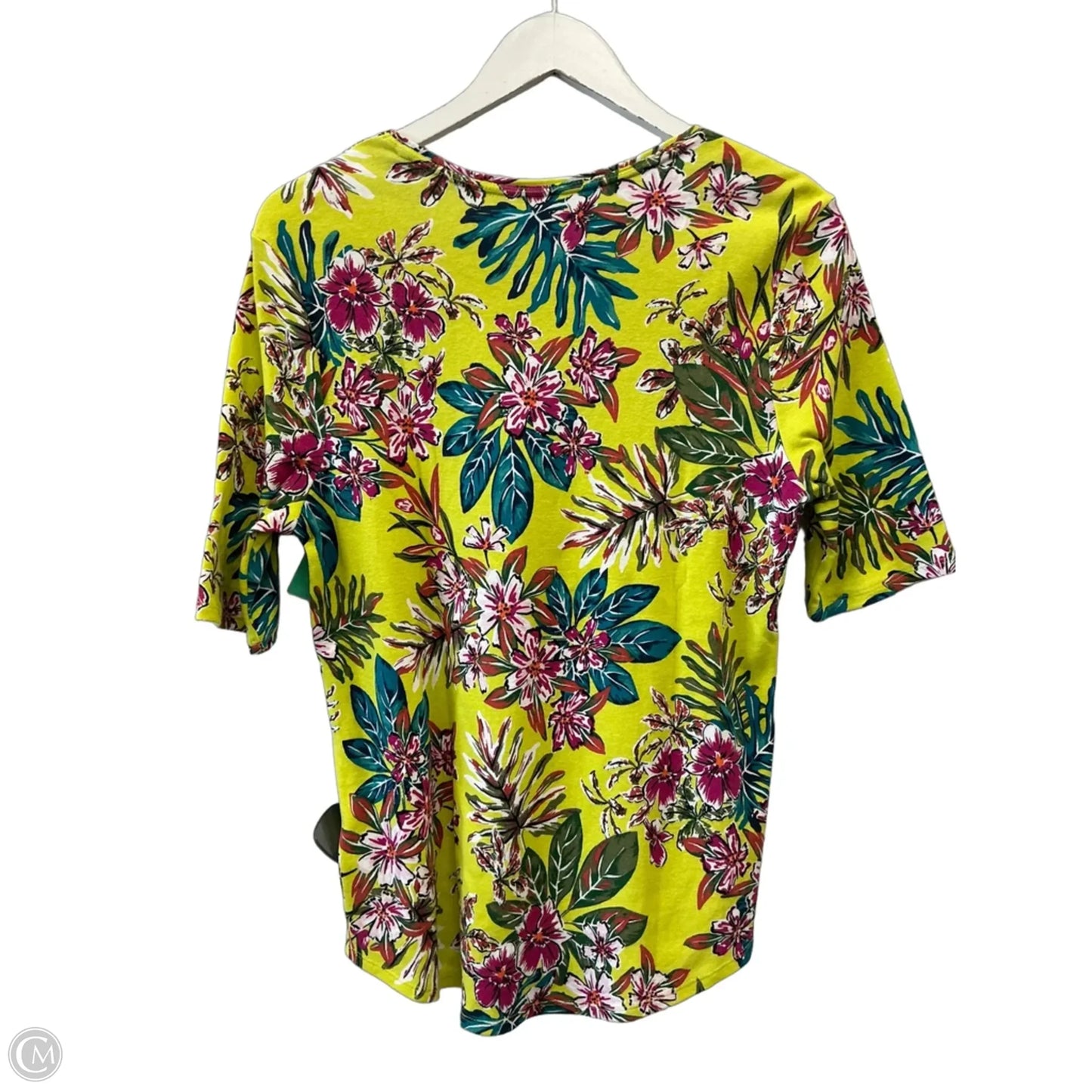 Top Short Sleeve By Time And Tru In Green, Size: L